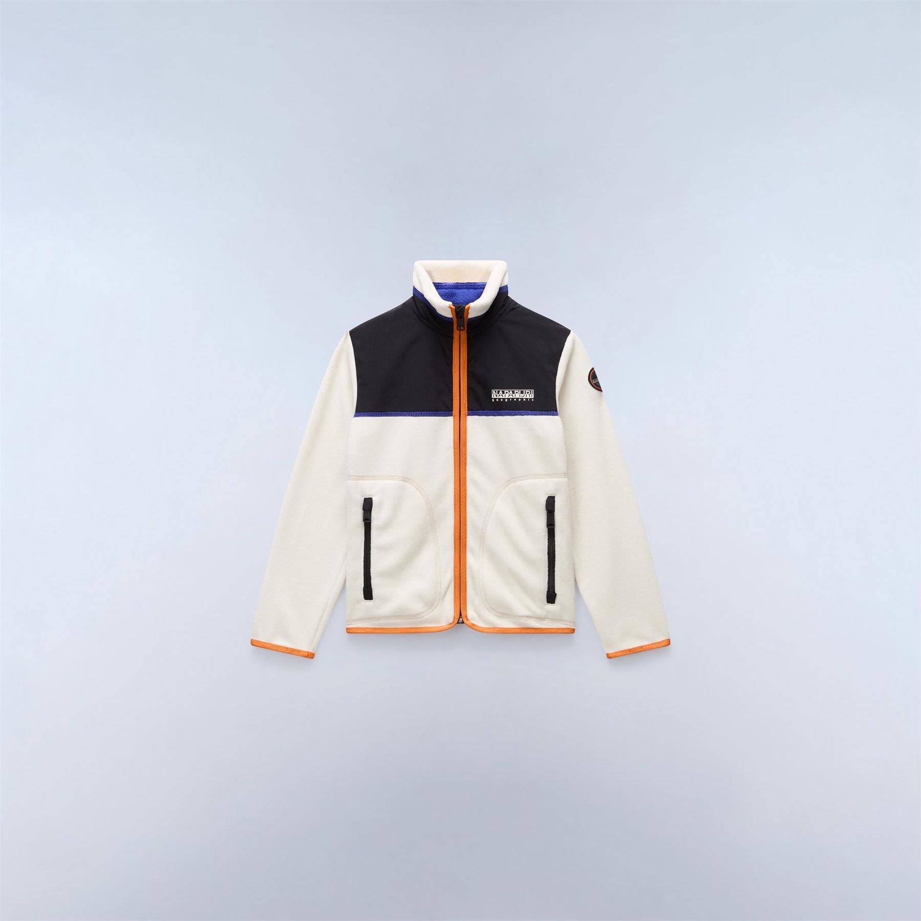 Napapijri Arbari Color Block Full Zipper Ribbed Cuff Jacket