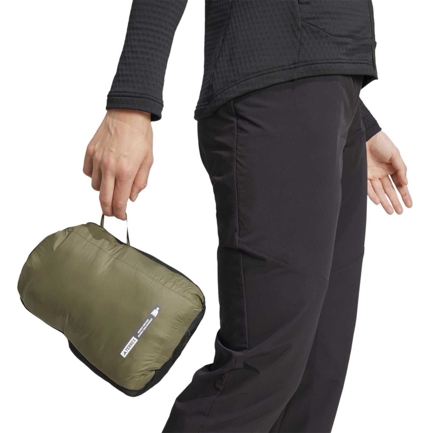 adidas Womens Terrex Xperior Primaloft Loose Fill Insulated Hooded Jacket