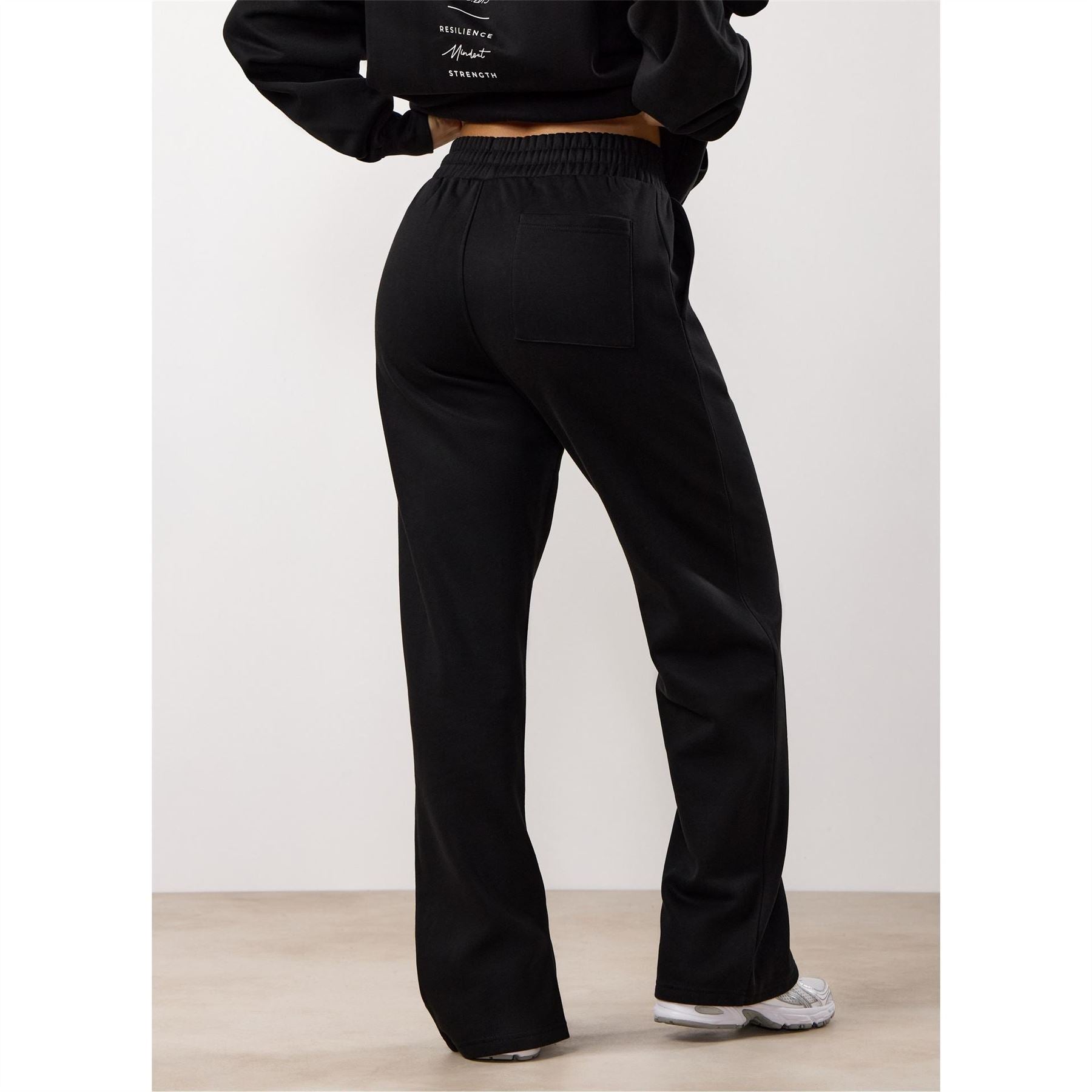 Gym King Reset High Waisted Cotton Open Hem Joggers