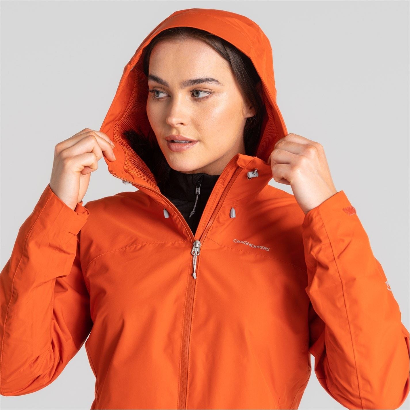 Craghoppers Sariah Hooded Floral Patterned Rain Jacket