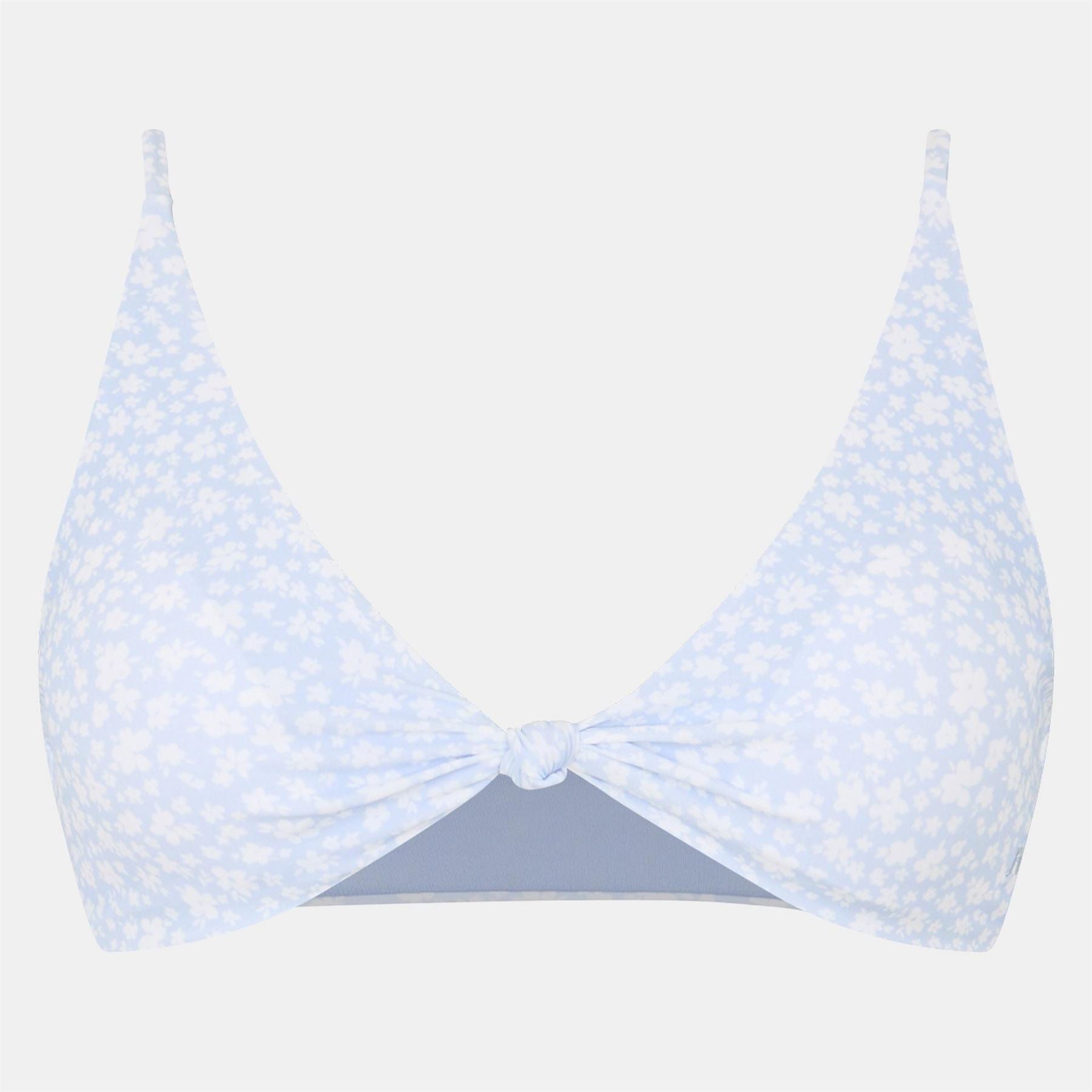 Jack Wills Knot Front Bikini Top Fruit Patterned