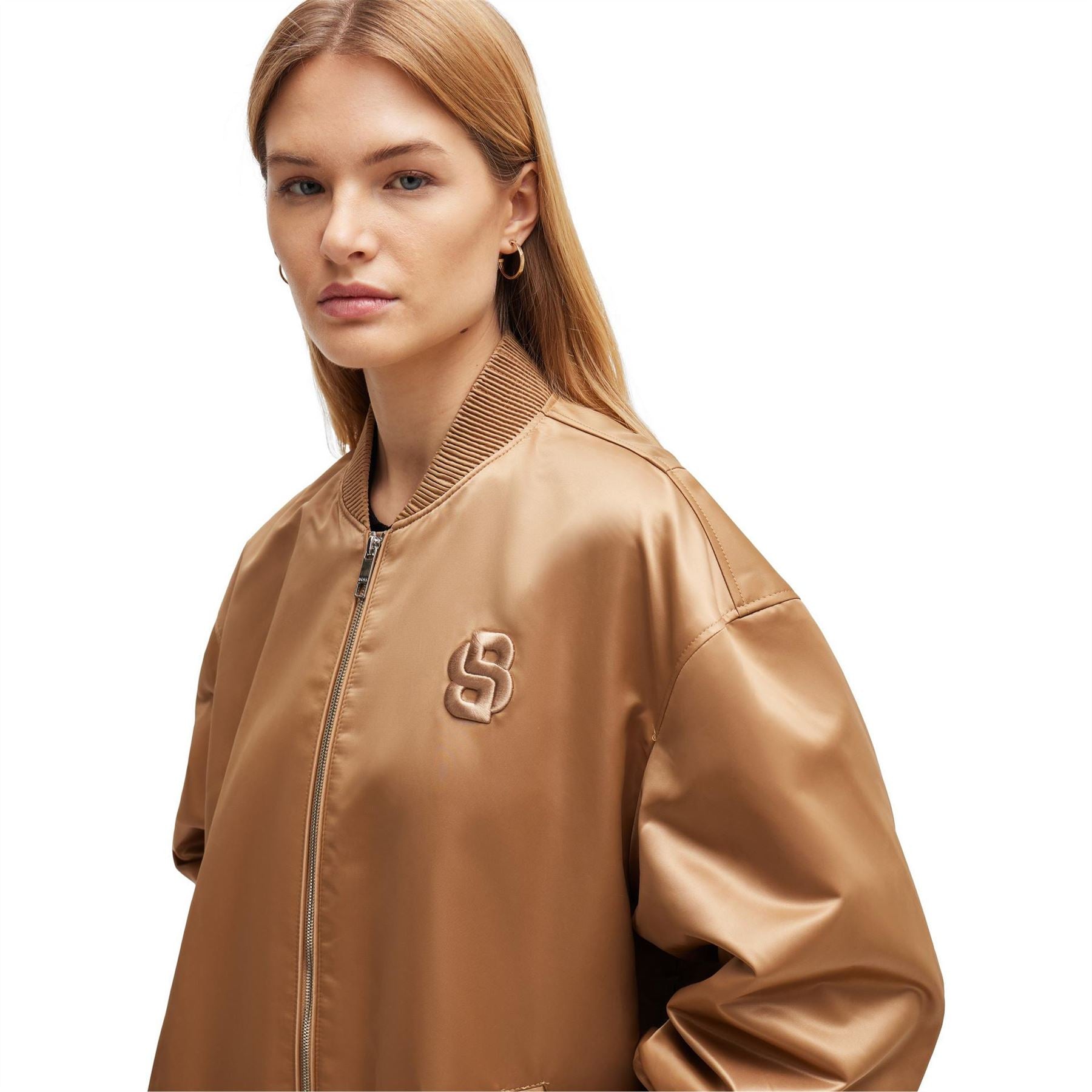 Boss Palberta Mono Monochrome Bomber Jacket