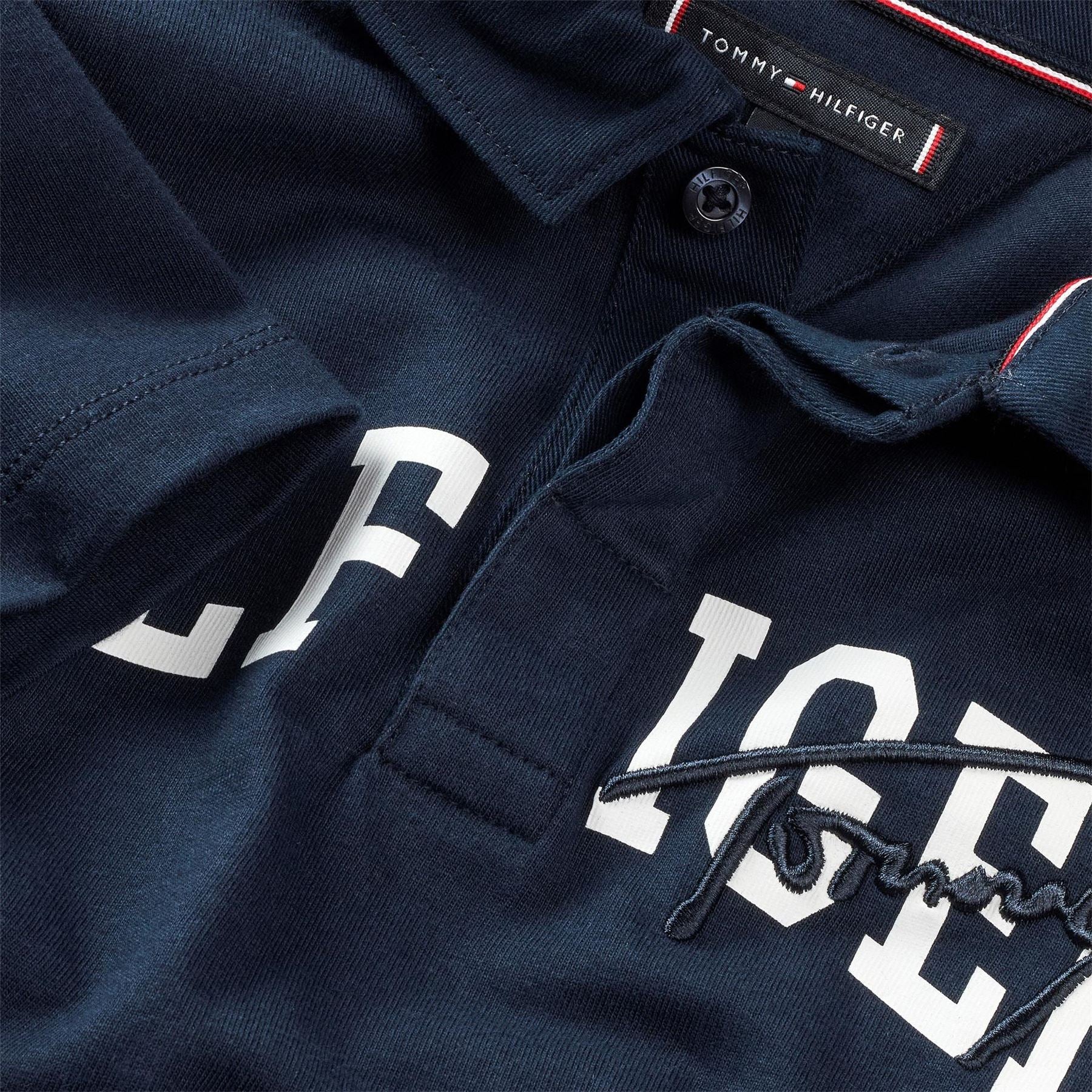 Tommy Hilfiger Script Logo Short Sleeve Polo Shirt