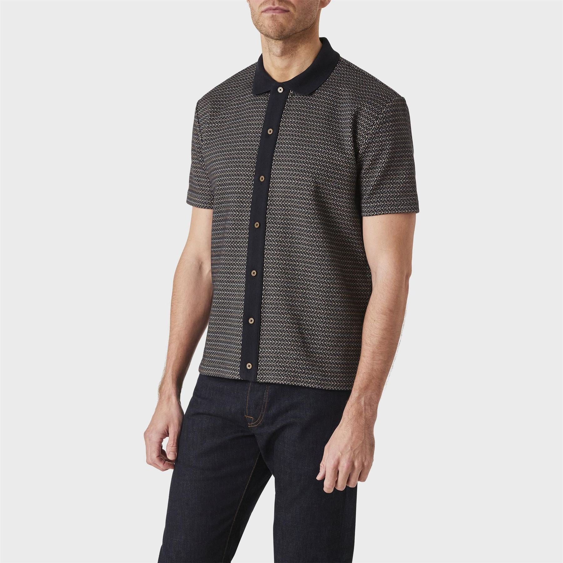 PS Paul Smith Regular Fit Point Collar Short Sleeve Shirt