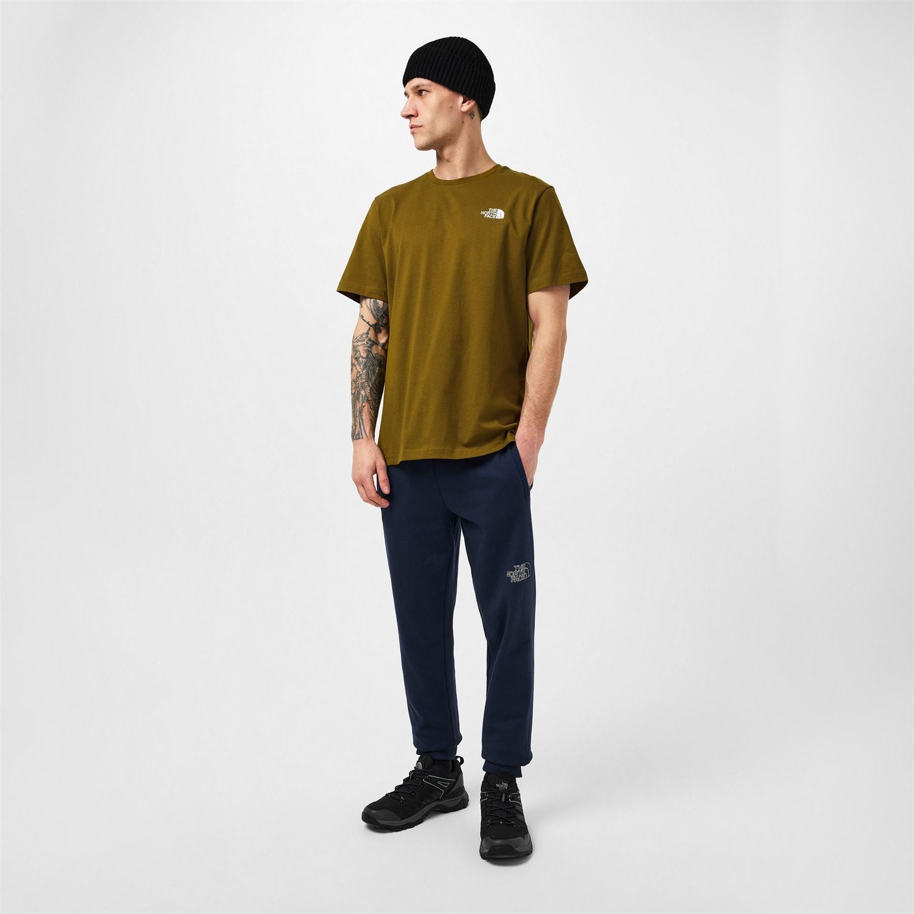 The North Face North Face M S S Box Nse Tee Moss Green Tnf bl