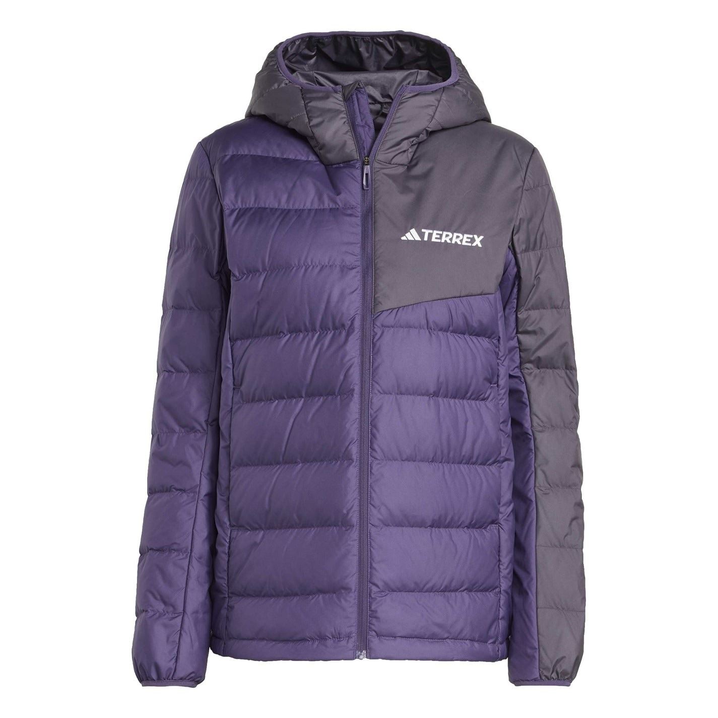 adidas Womens Terrex Multi Light Down Climawarm Hooded Jacket