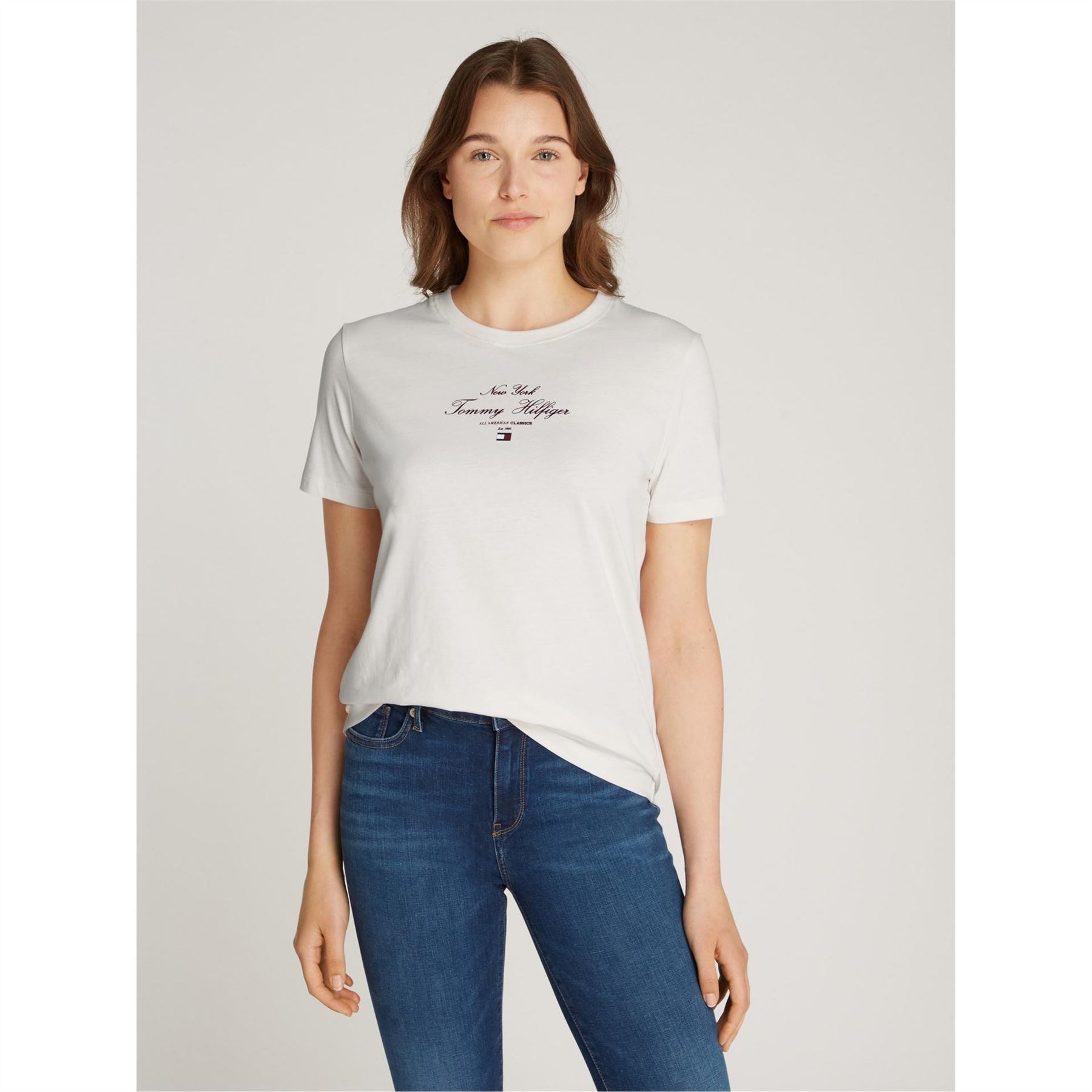 Tommy Hilfiger Script Short Sleeve Regular Fit T-Shirt