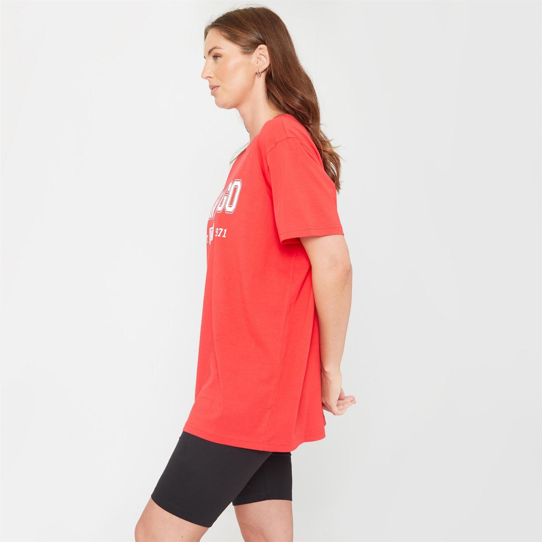 Be You Slogan T-Shirt And Cycling Shorts Coord