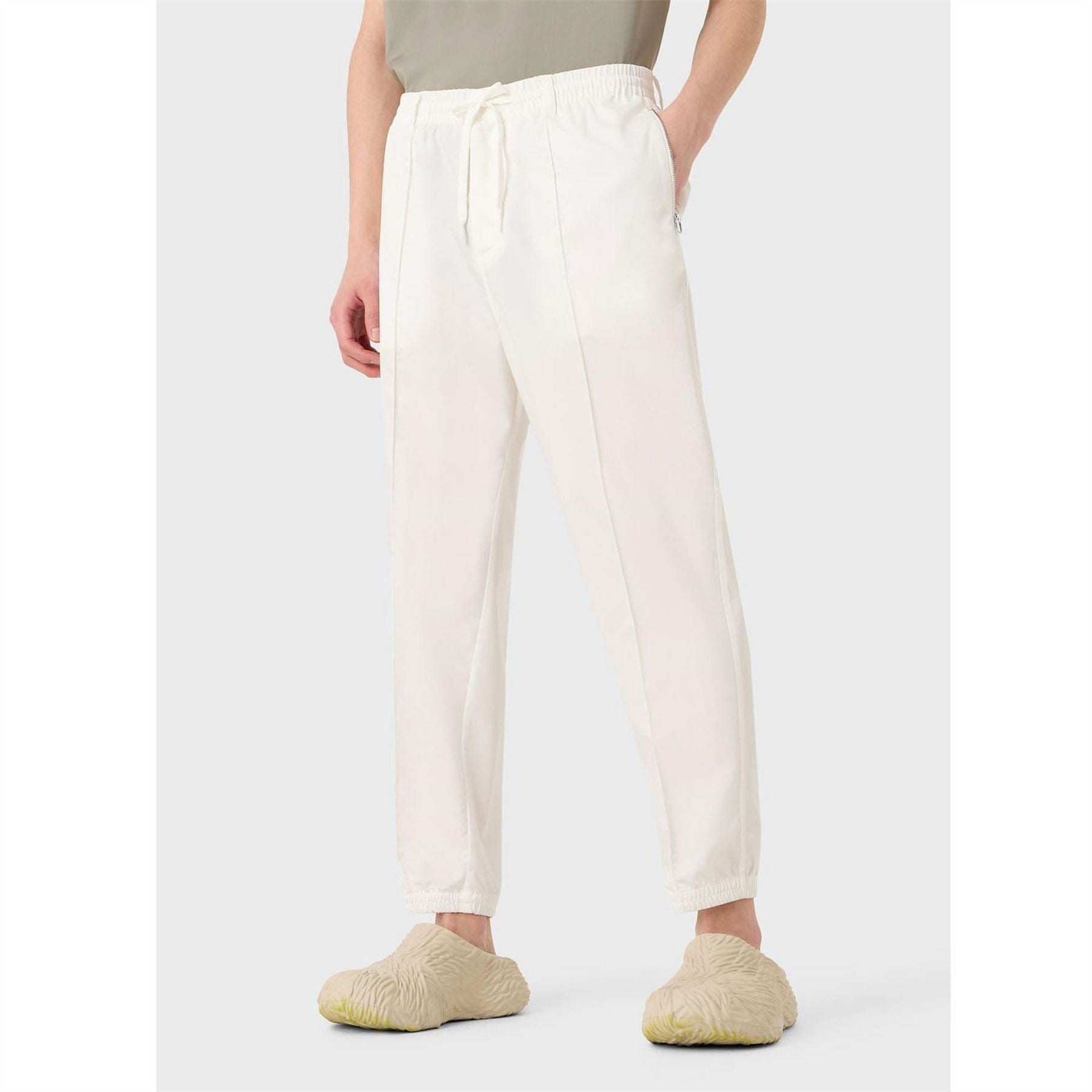 Emporio Armani Mens Armani Pantaloni Straight Leg Trousers