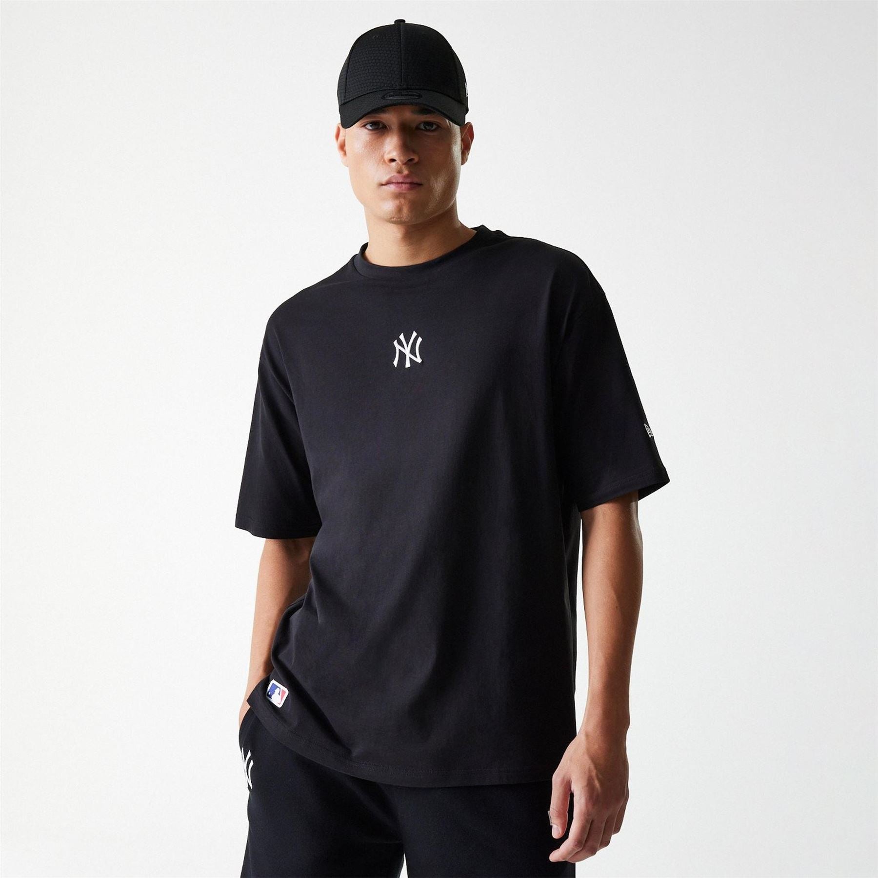 New Era Essential Oversized Embroidered Boyfriend T-Shirt