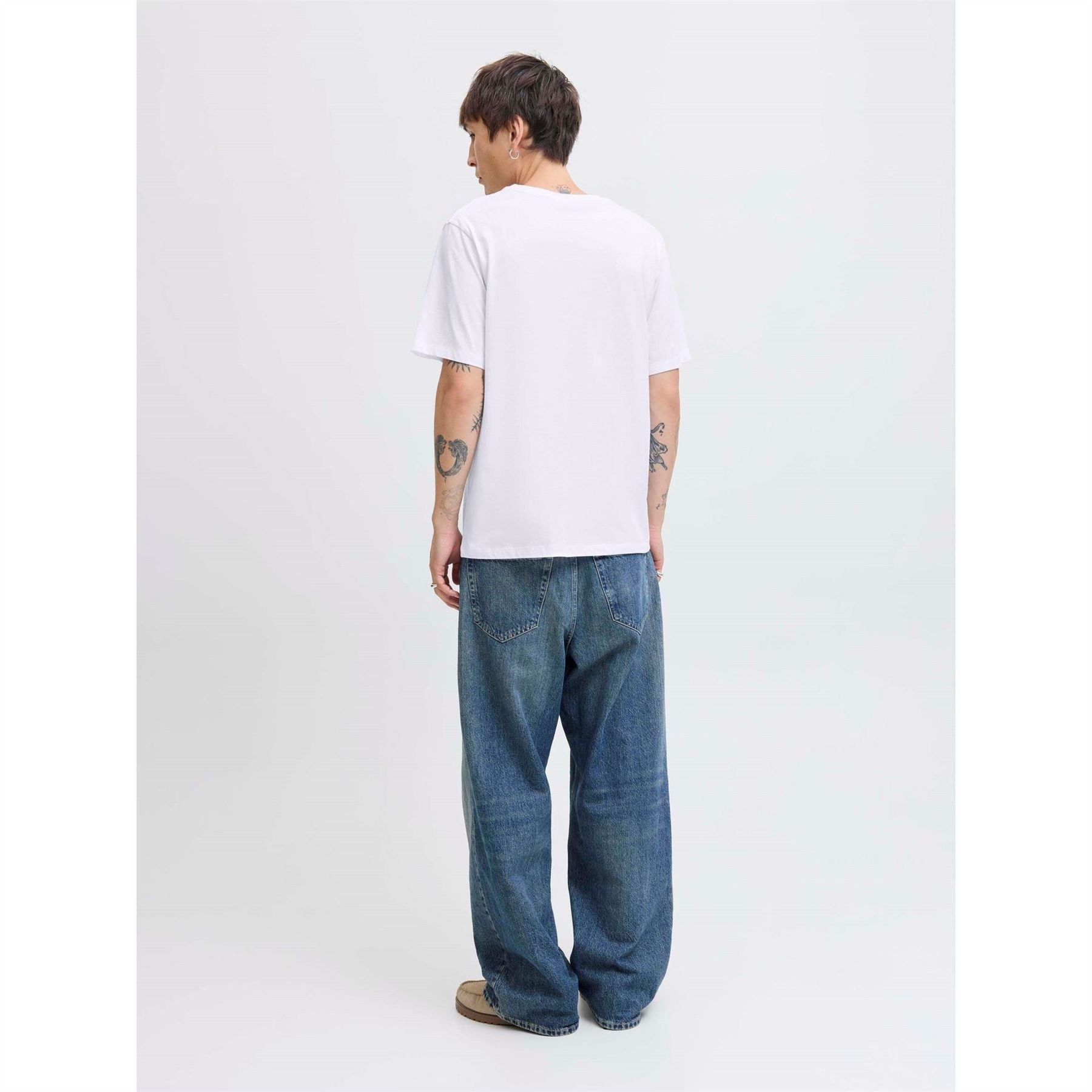 Jack and Jones Mens 5 Pack Short Sleeve T-Shirt