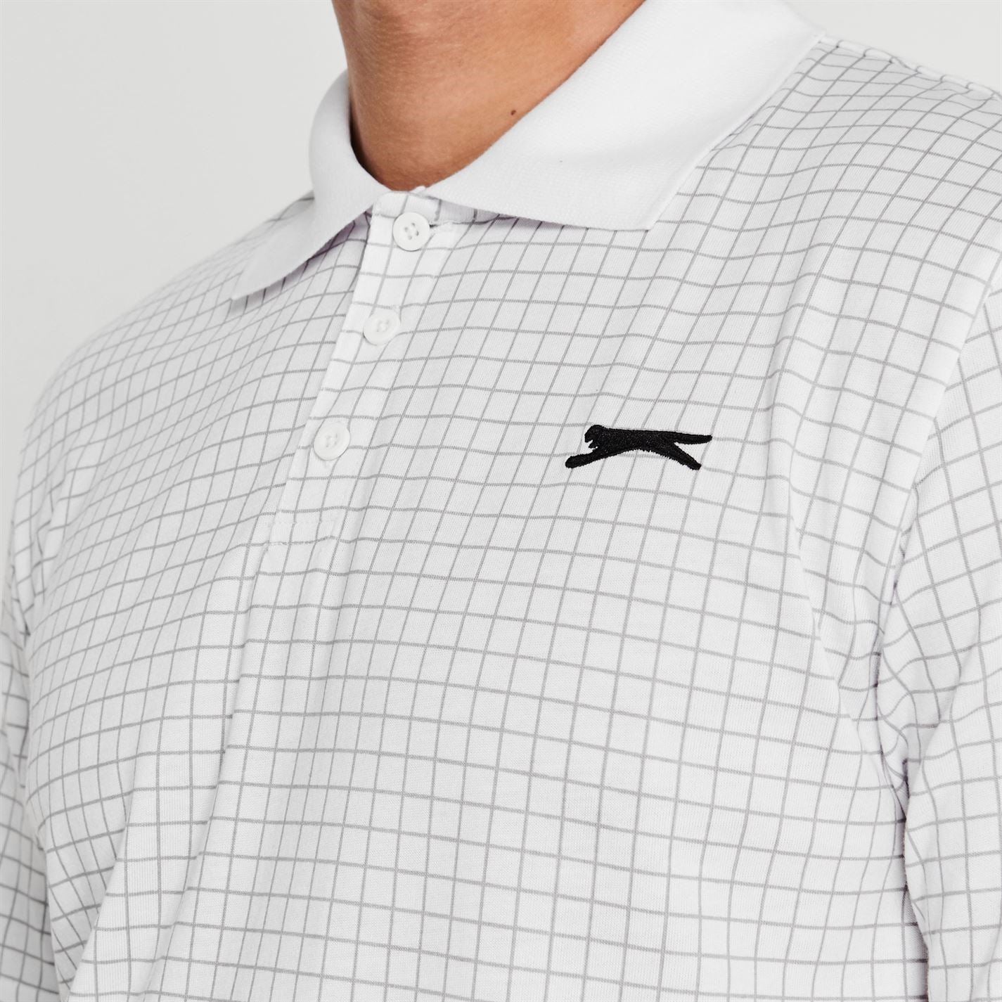 Slazenger Mens Check Golf Polo