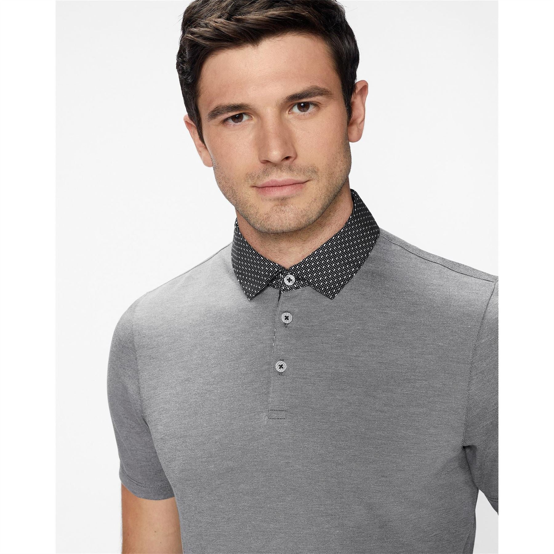 Ted Baker Frend Polka Short Sleeve Polo Shirt