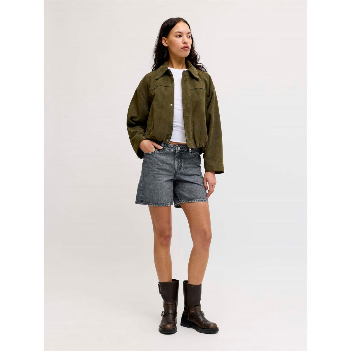 JJXX Seville Light Wash Denim Shorts