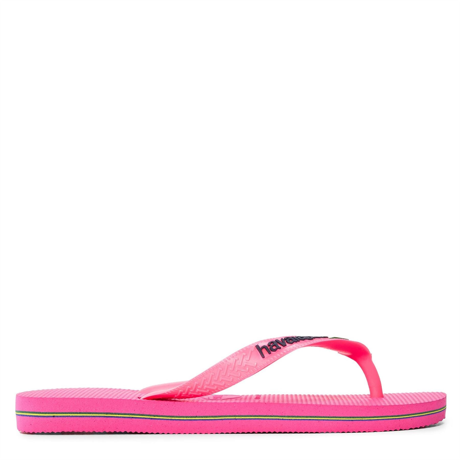 Havaianas Solid Patterned Brasil Thong Toe Flip Flops