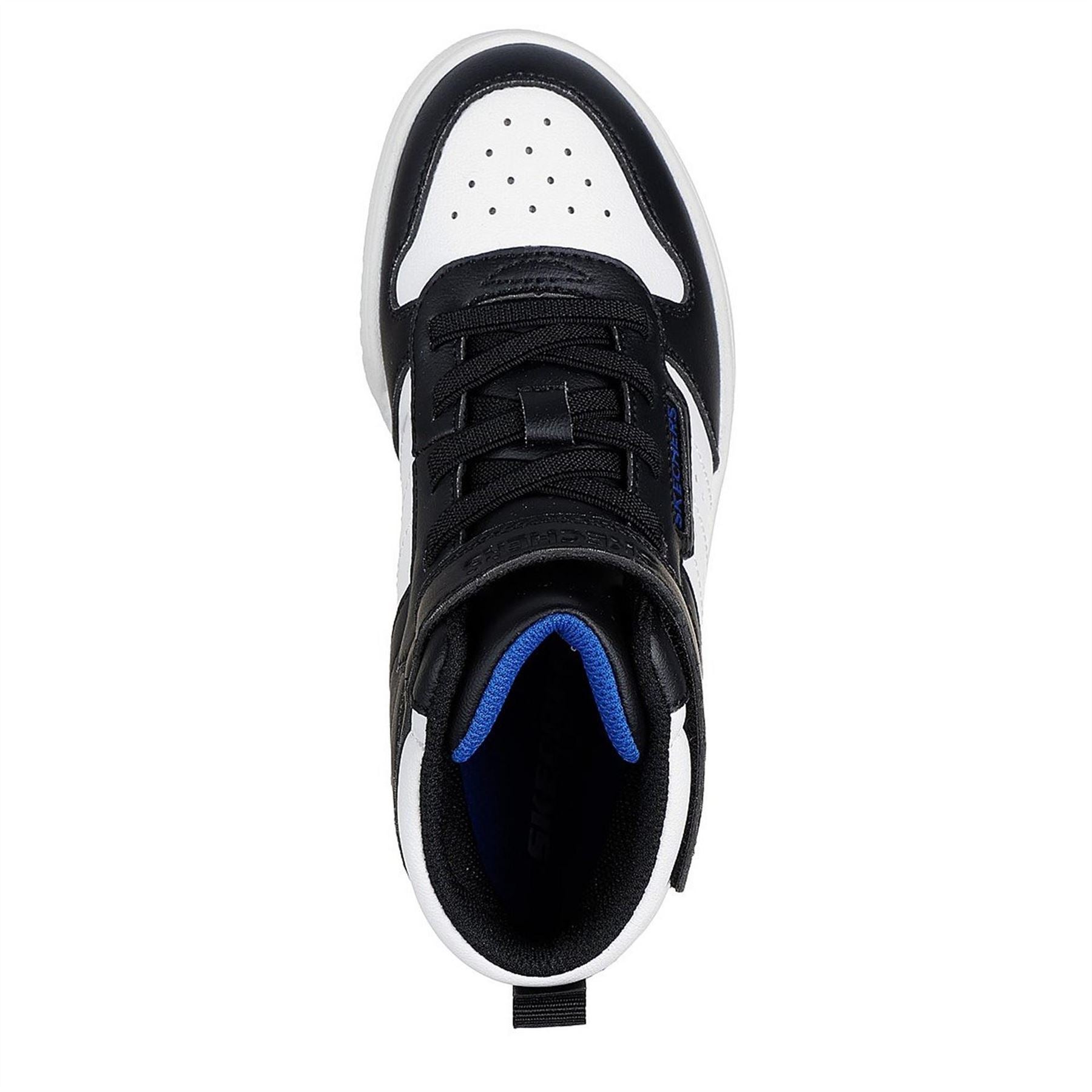 Skechers Top Gore  And  Strap Sneaker W Qtr High Top Trainers Unisex Kids