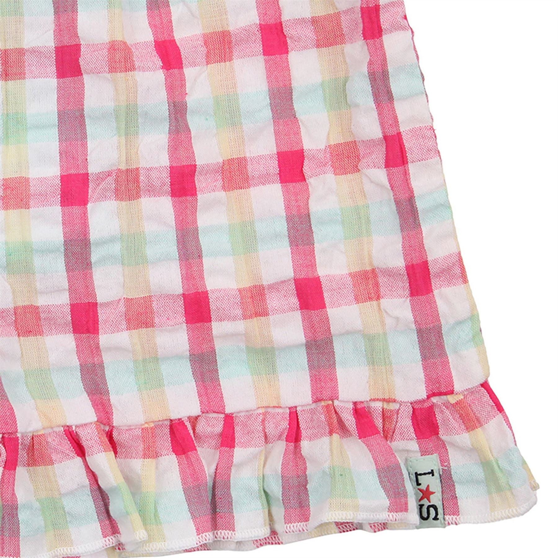 Lilly and Sid Picnic Check Plaid Ruffle Hem Shorts