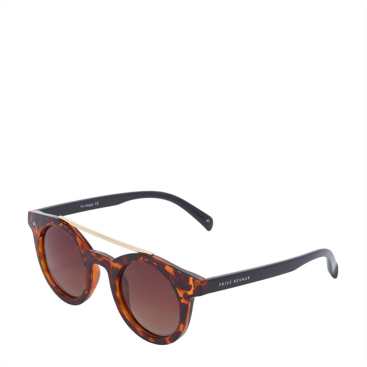 Prive Revaux R The Reagan Round Double Bridge Sunglasses