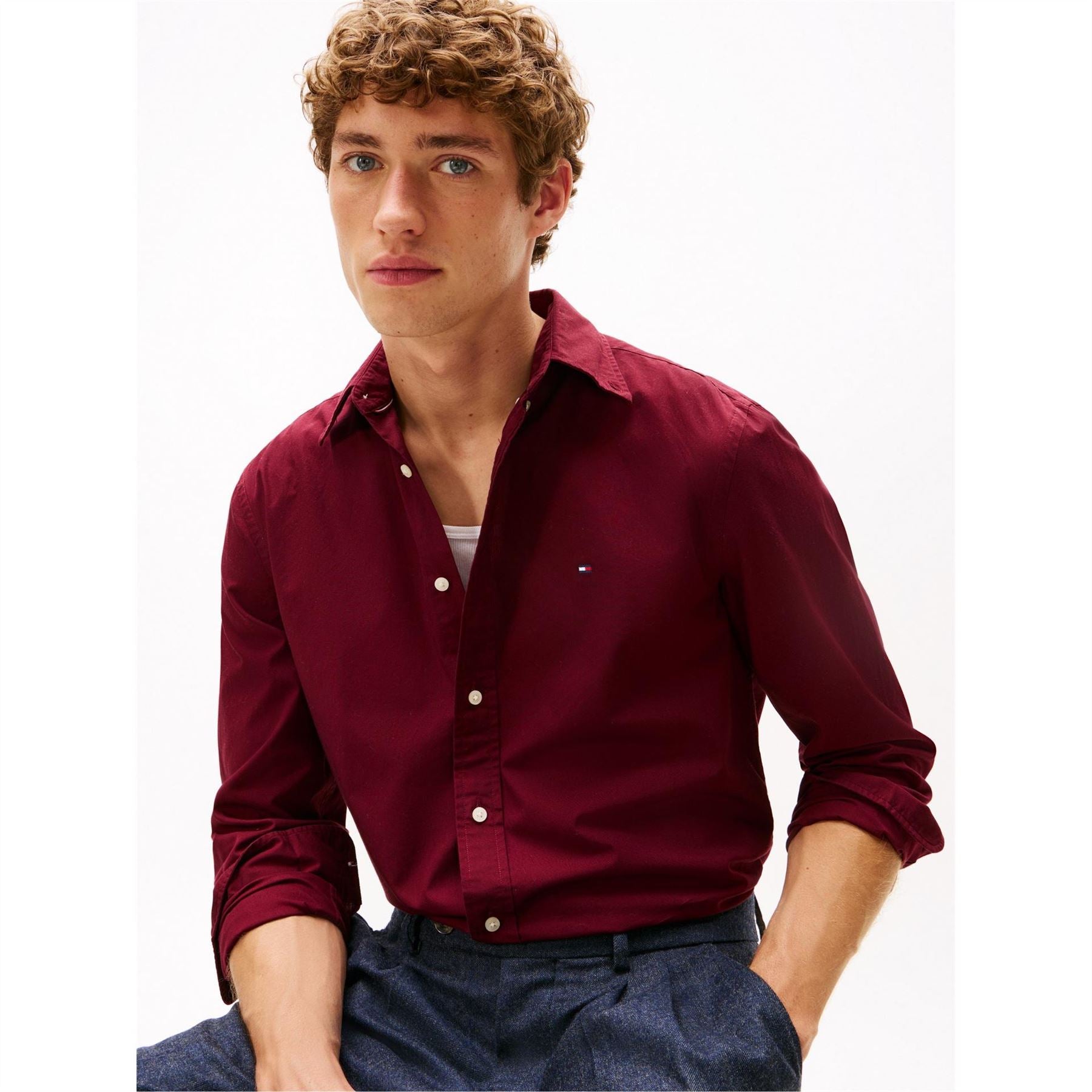 Tommy Hilfiger Flex Long Sleeve Poplin Shirt