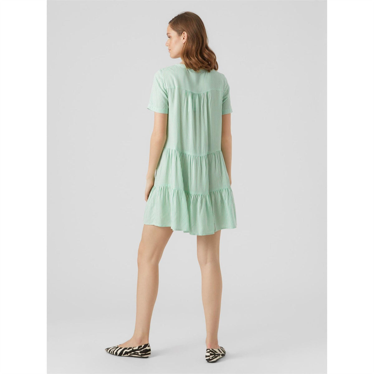 Vero Moda Bumpy Collared Neck Knee Length Dress