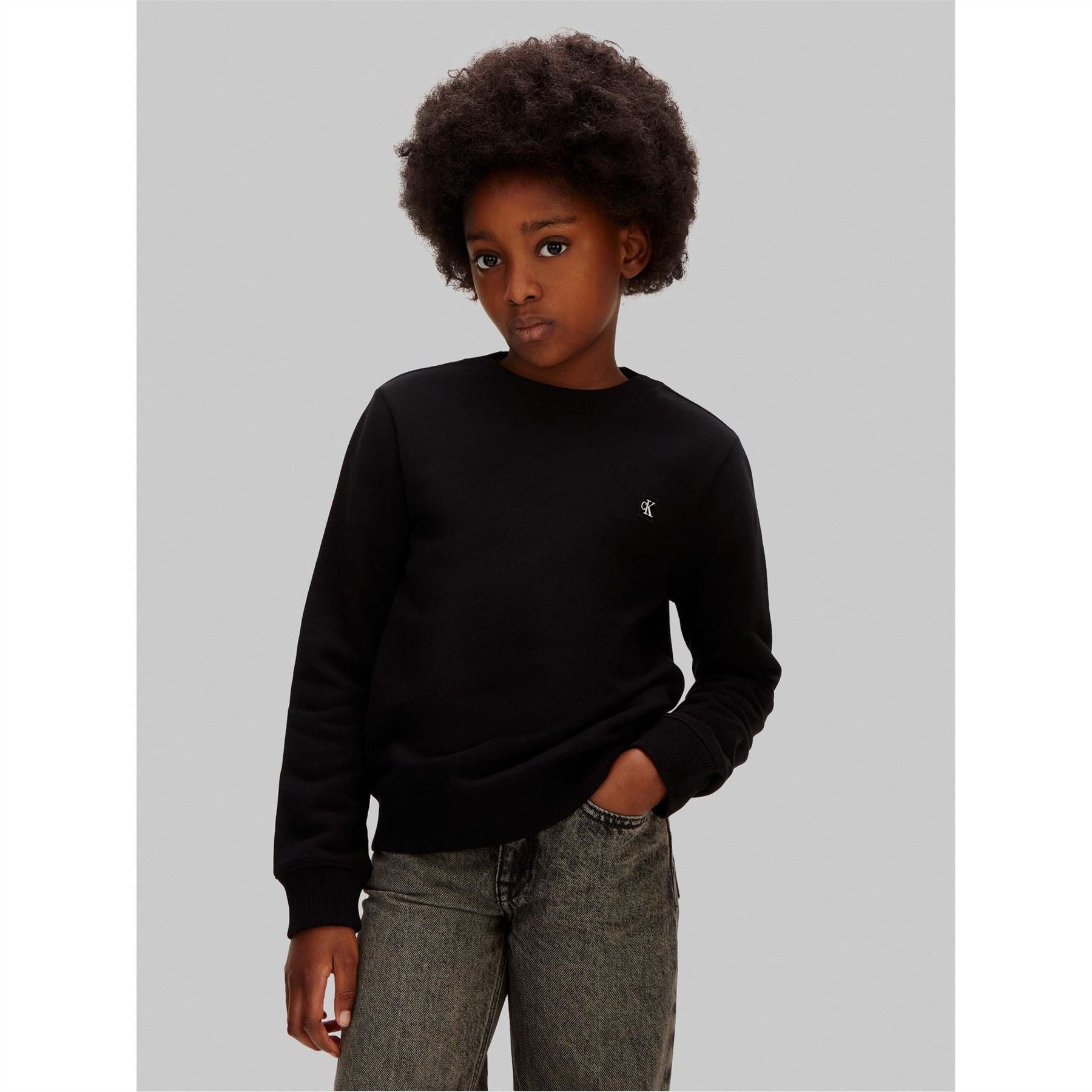 Calvin Klein Jeans Badge Logo Crew Jn62
