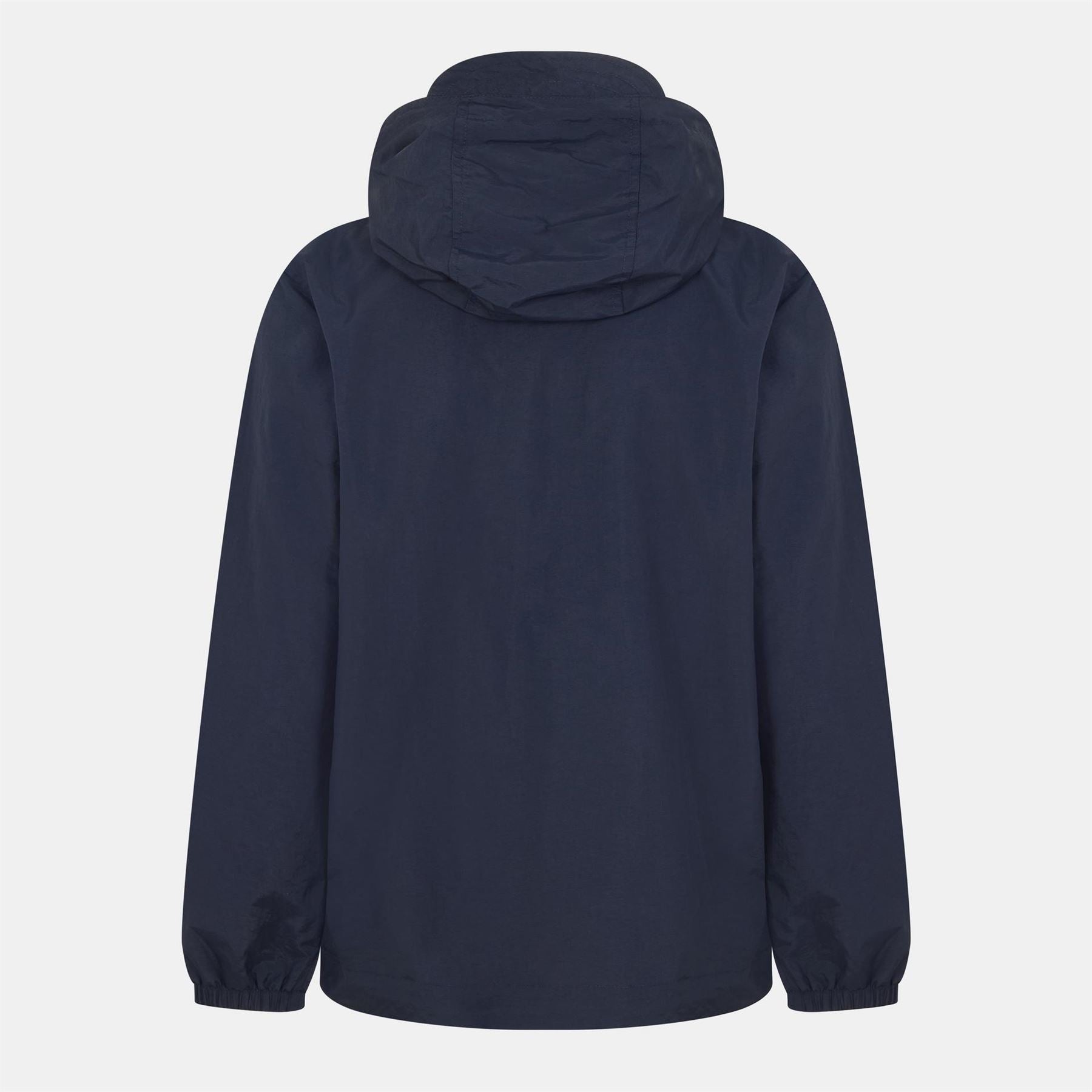 Lyle and Scott Zip Through Cotton Wind Resistant Long Sleeve Hooded Rain Anorak