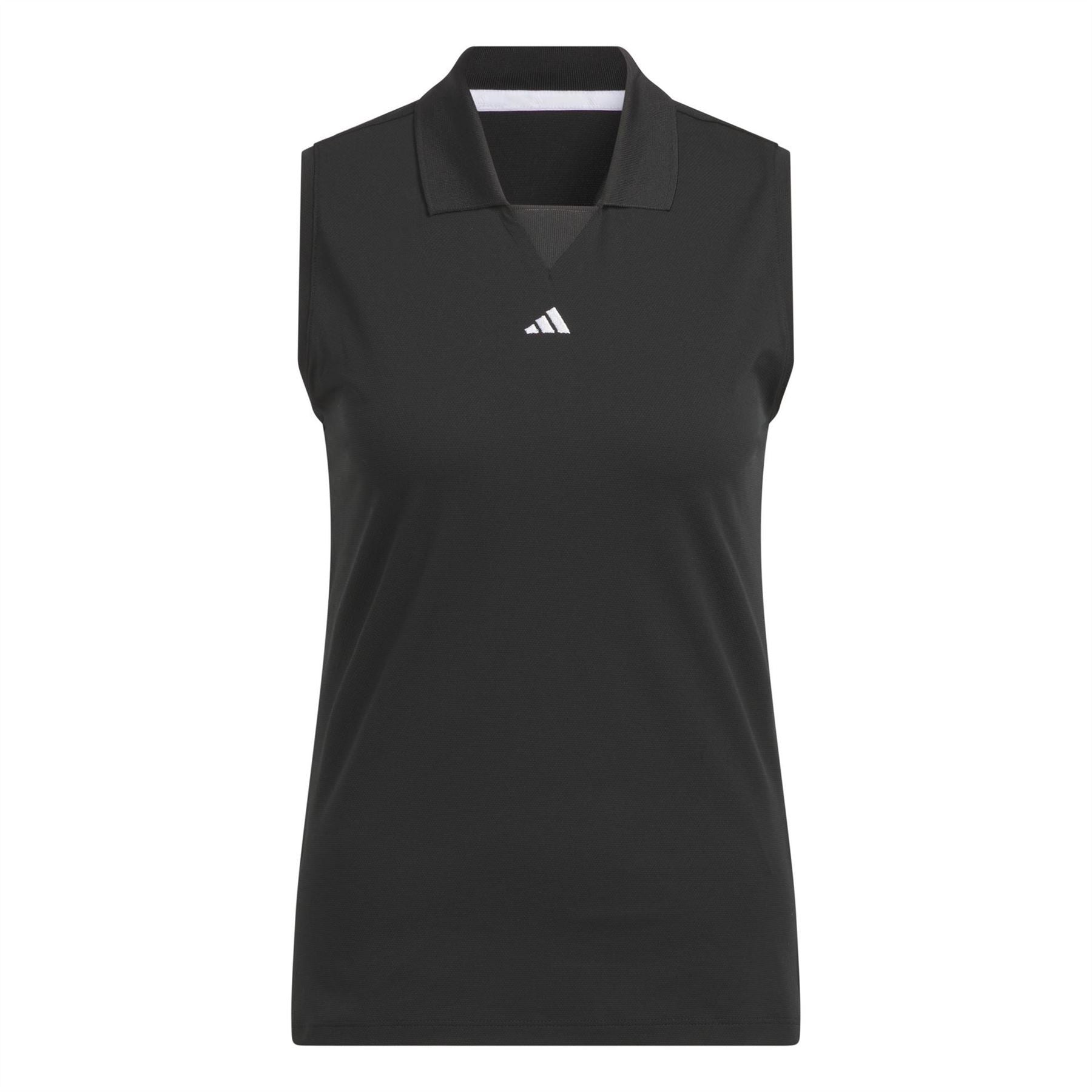 adidas Collared Neck Sleeveless Jersey Polo Shirt