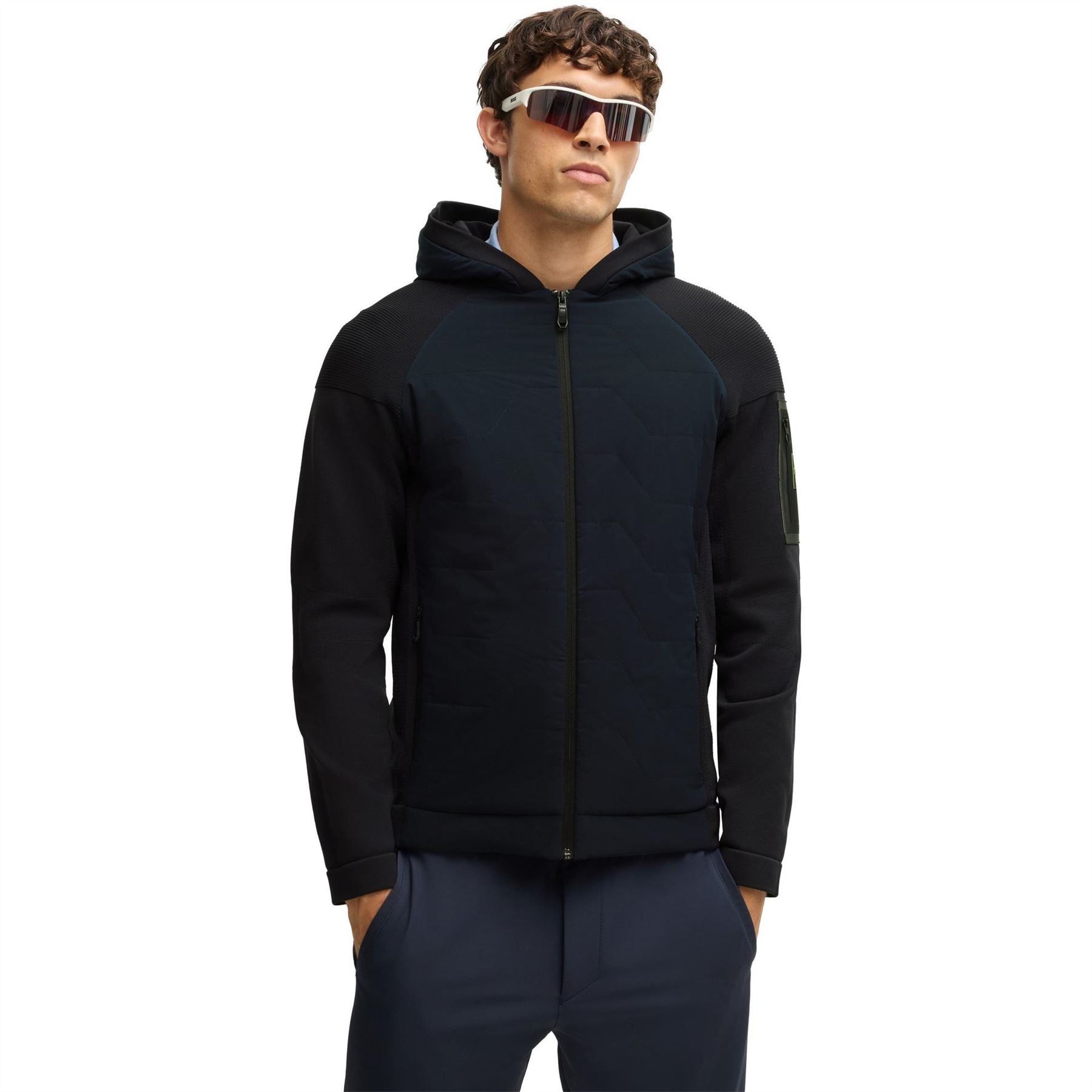 Boss K Desert Hy 01 Green Weather Resistant Breathable Hybrid Jacket