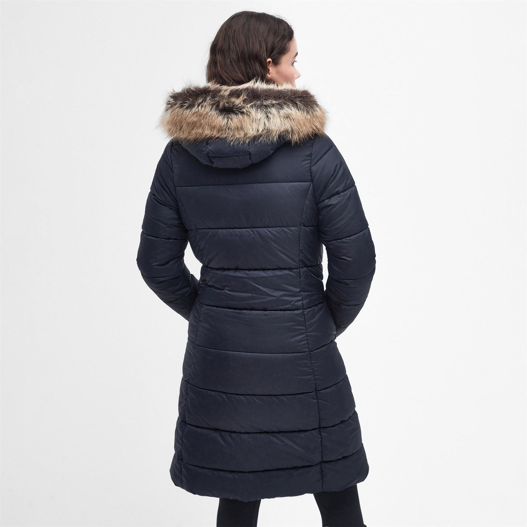 Barbour Rosoman Water Resistant Hooded Short Puffer Jacket