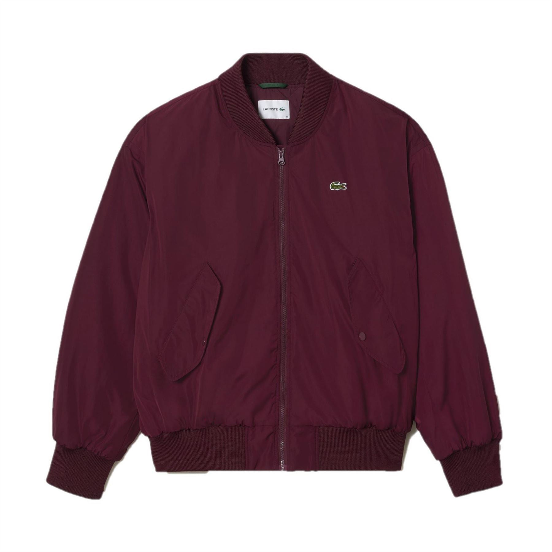 Lacoste Oversize Fit Ribbed Cuff Bomber Jacket