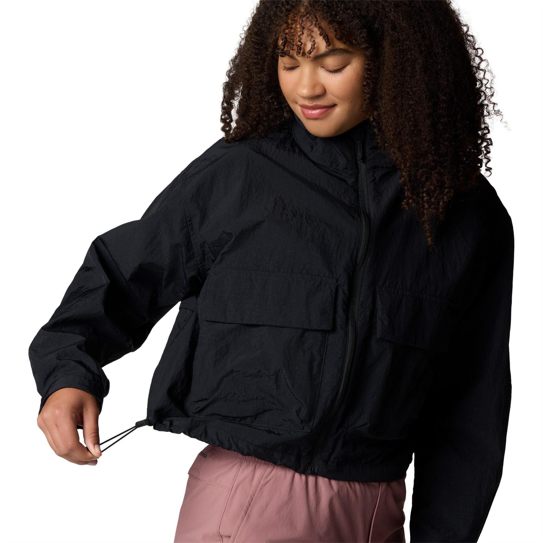 Columbia Cropped Cargo Windbreaker