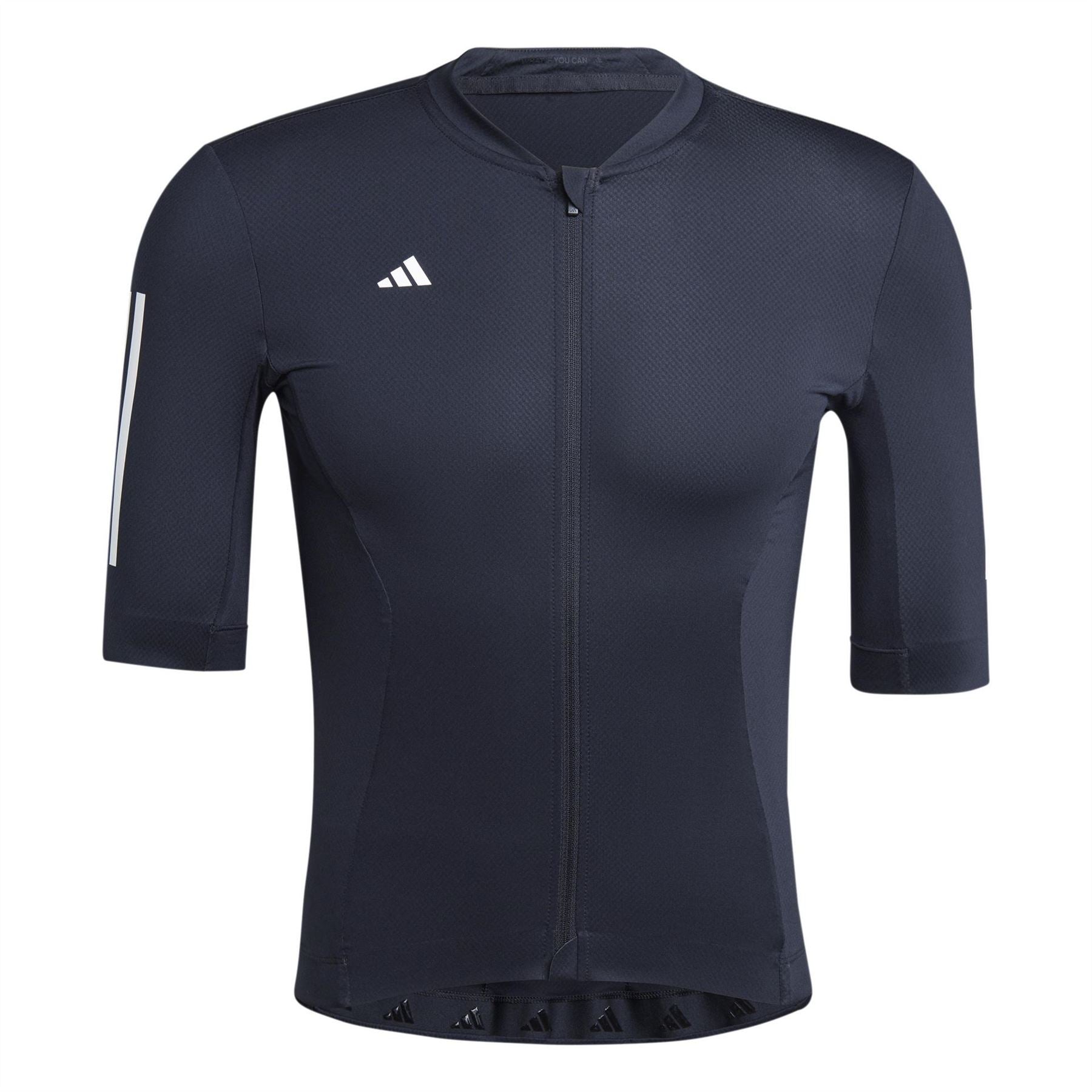 adidas Three Bar Logo Crew Neck Short Sleeve Athletic Jersey