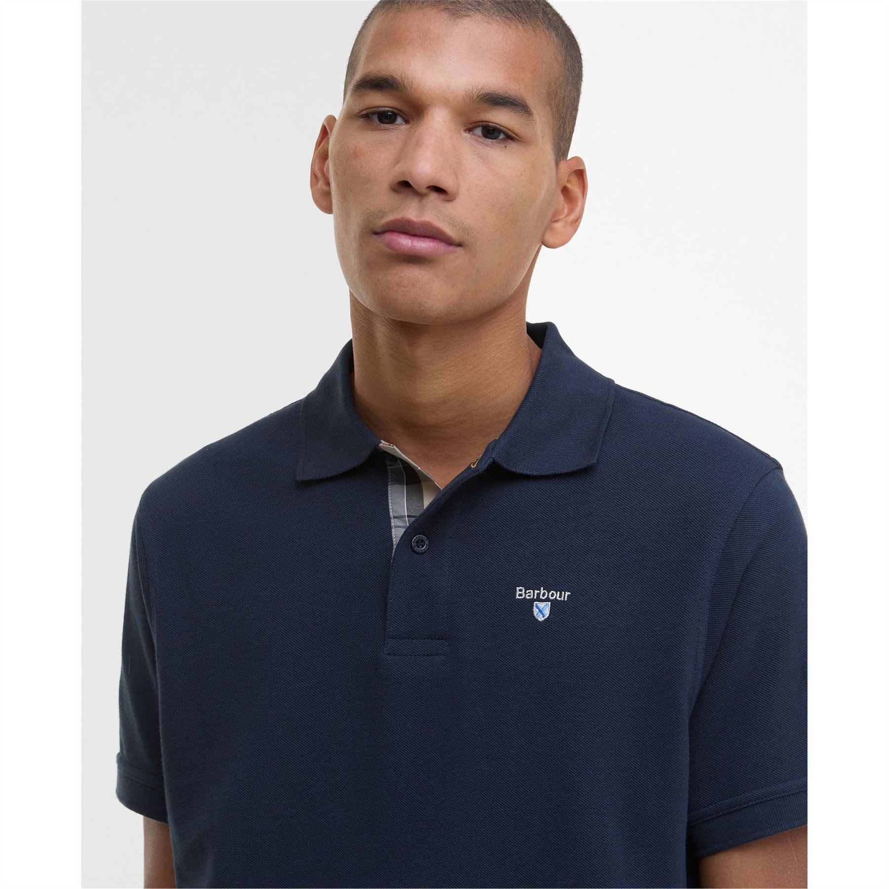 Barbour Tartan Pique Polo Shirt
