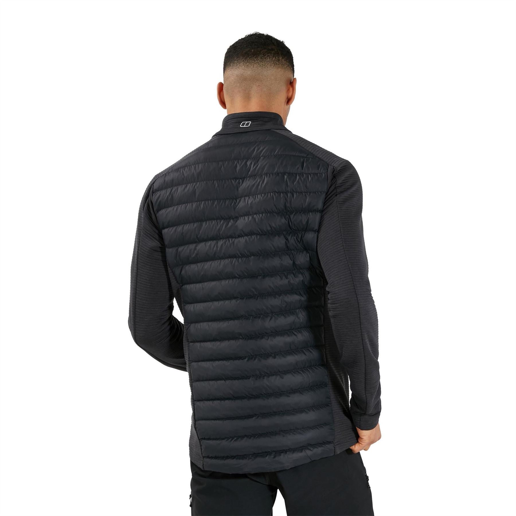 Berghaus Hottar Hybrid Windproof DWR Funnel Neck Short Puffer Jacket