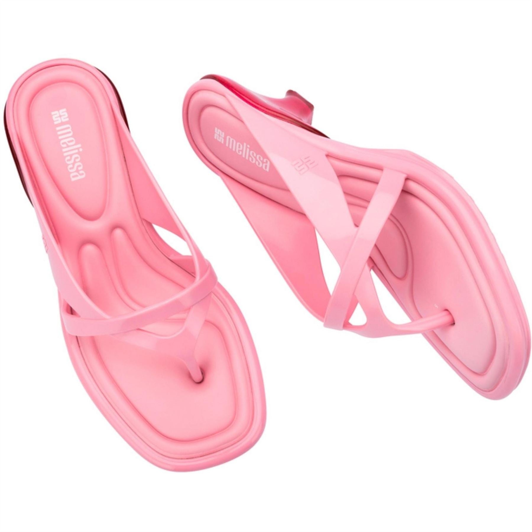 Melissa Layla Solid Patterned Toe Post Sandals