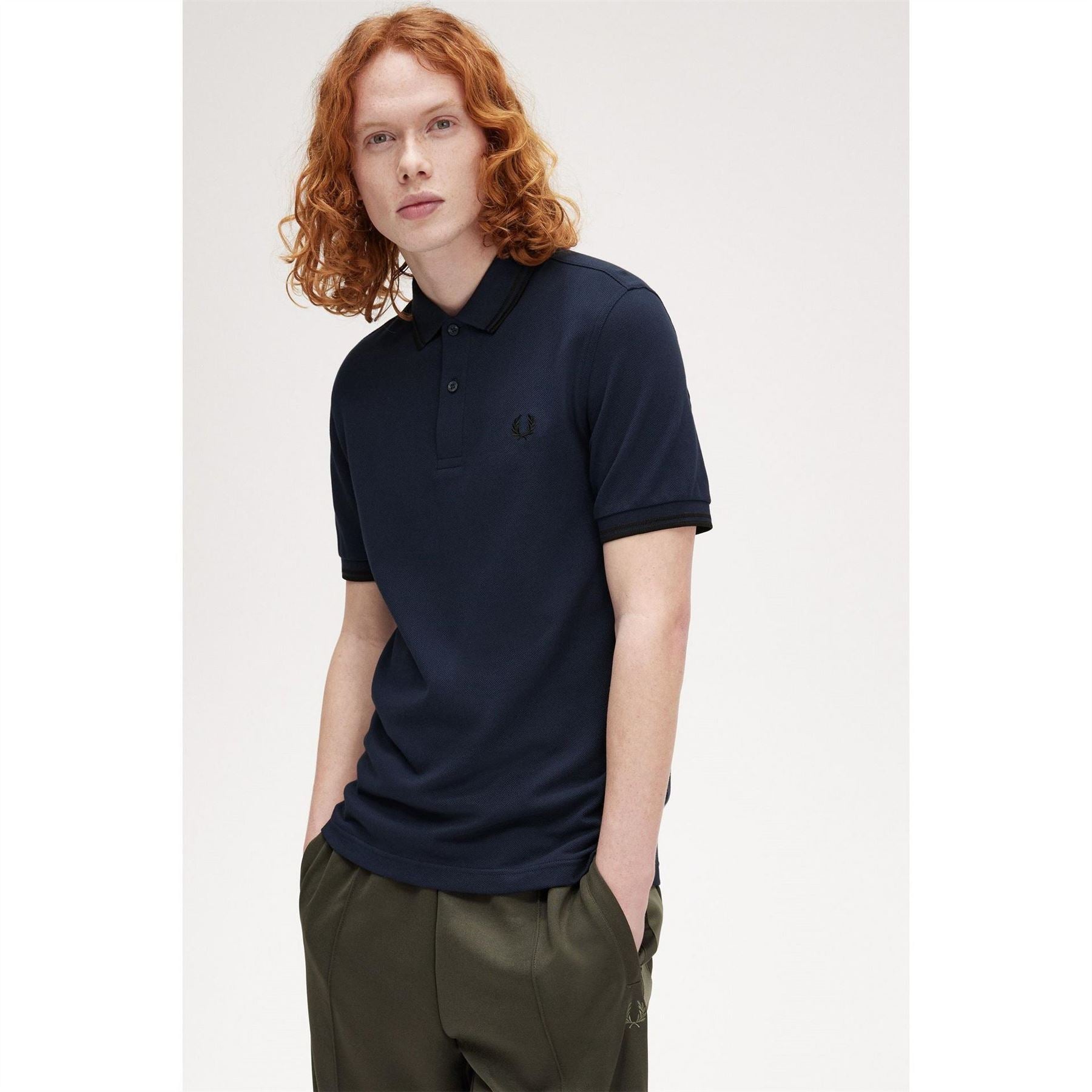 Fred Perry Sleeve Twin Tipped Polo Shirt