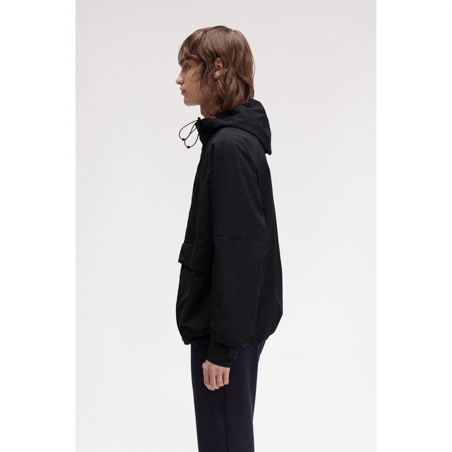 Fred Perry Cropped Ripstop Hooded Long Sleeve Parka