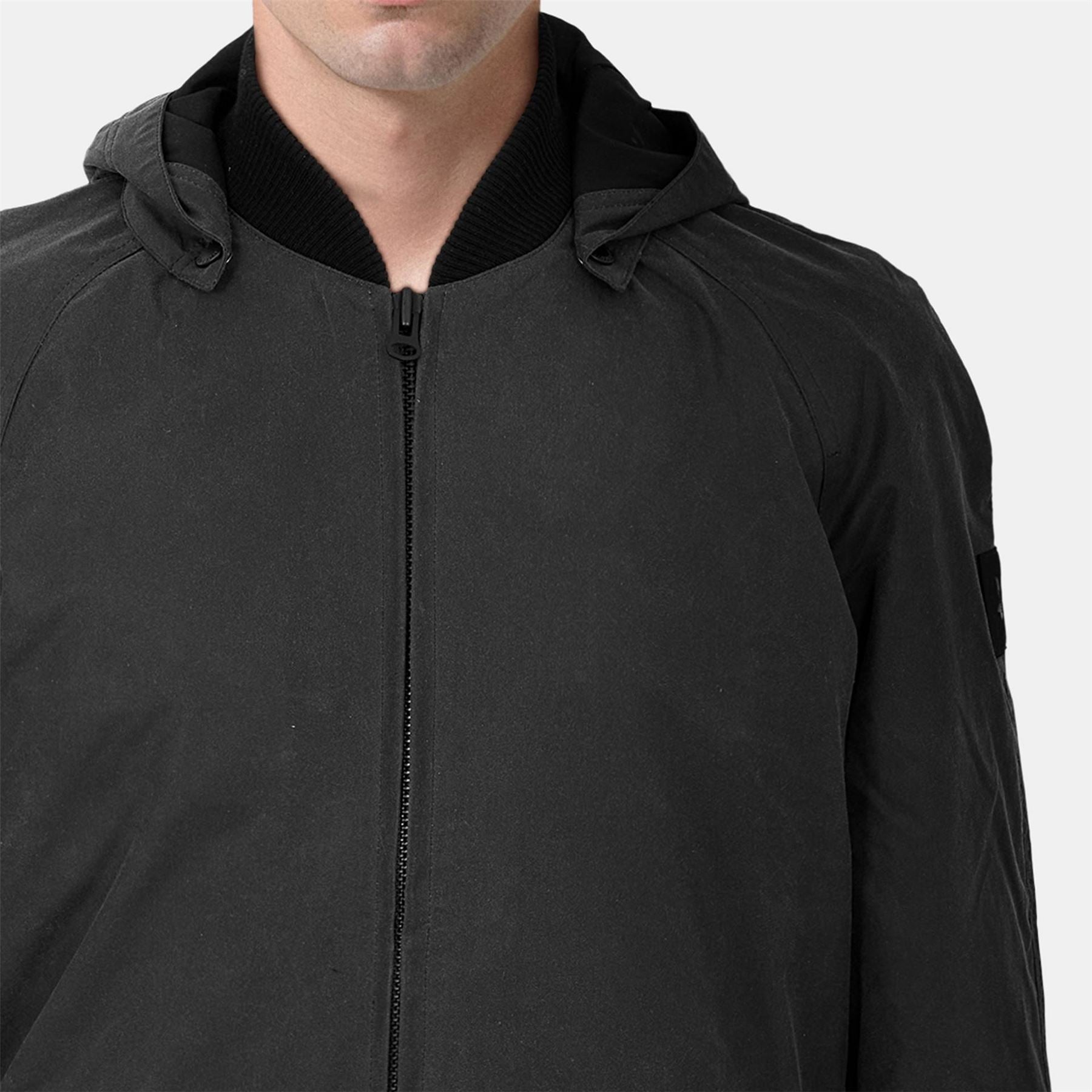 Lyle and Scott Hooded Bomber Jacket with Flap Pocket