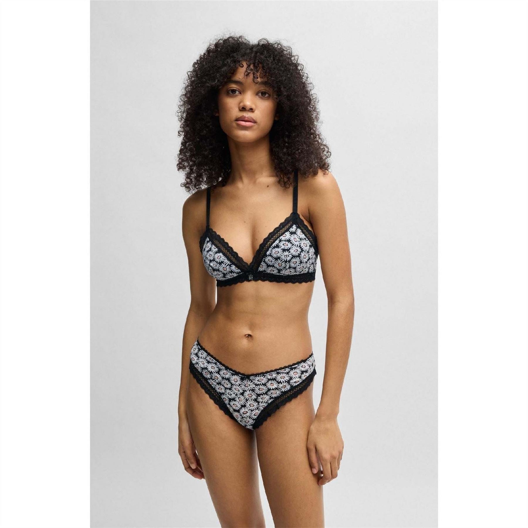 Hugo Trim Bra With Daisy Print