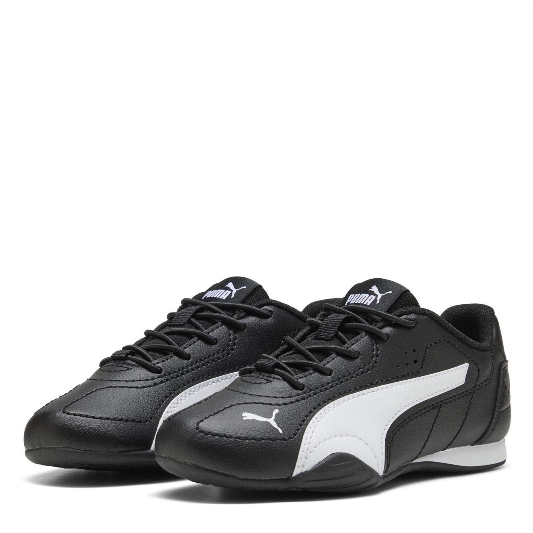 Puma Low Top Round Toe Flat Heel Sneakers