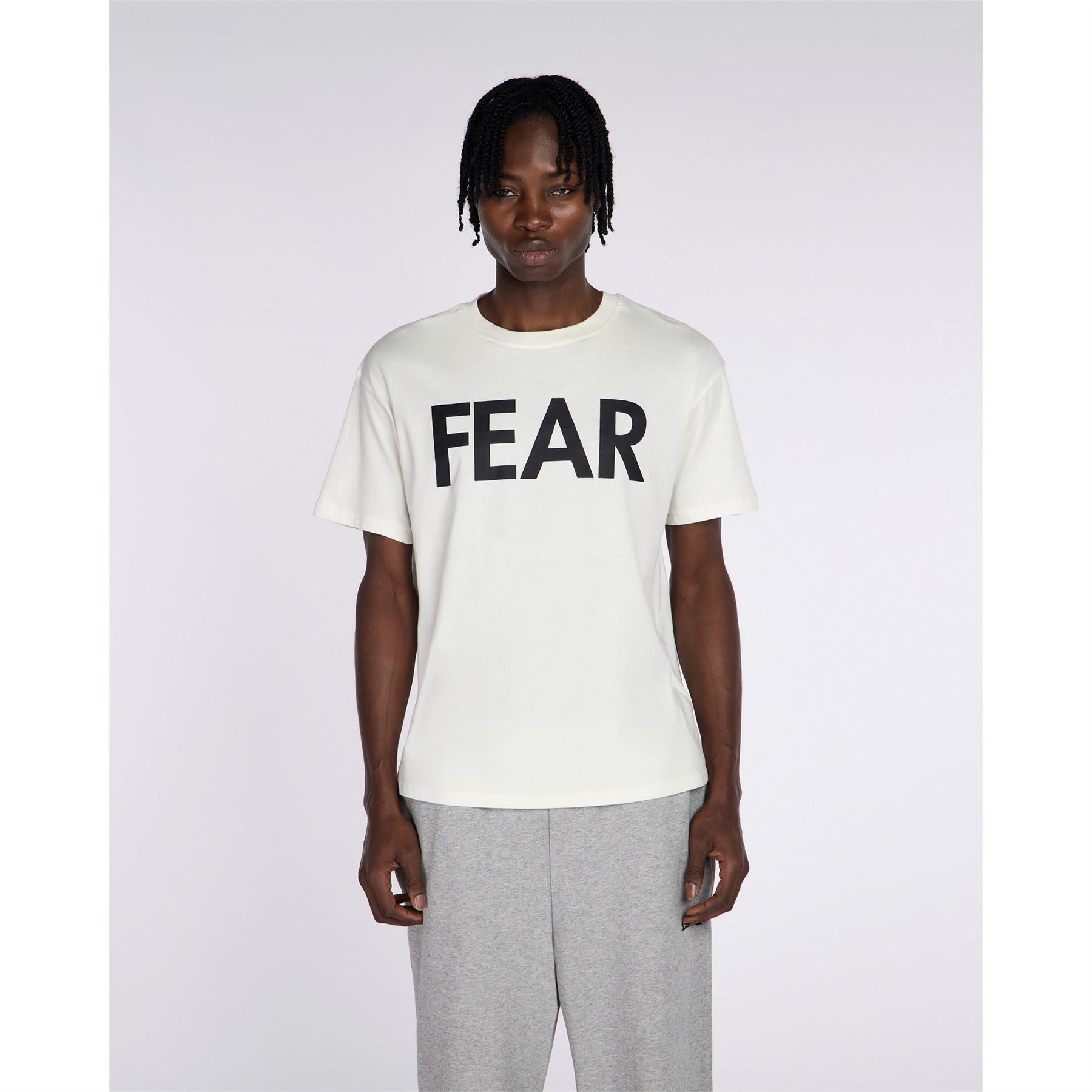 No Fear Logo Print Crew Neck Short Sleeve T-Shirt