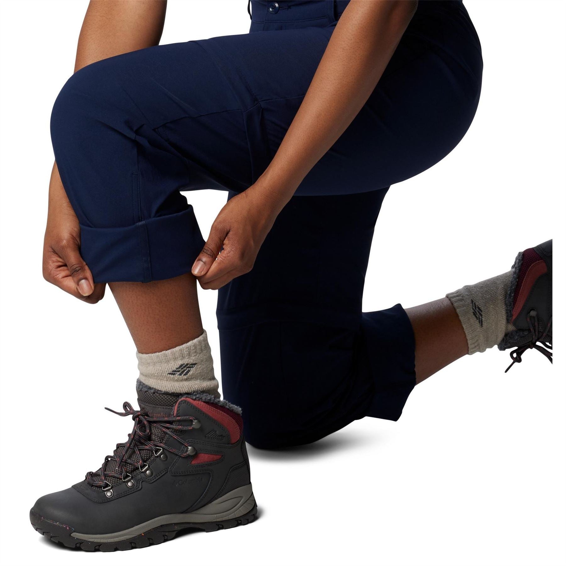 Columbia Leslie Solid Patterned Straight Cargo Pants