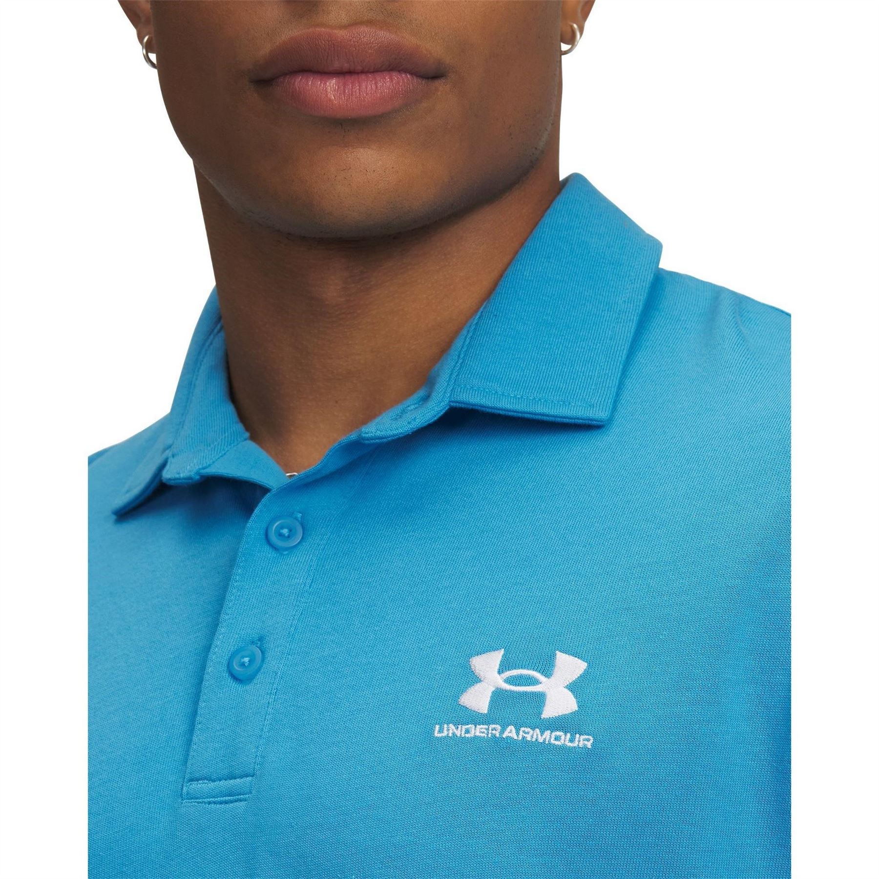 Under Armour Logo Print Short Sleeve Polo Collared Shirt