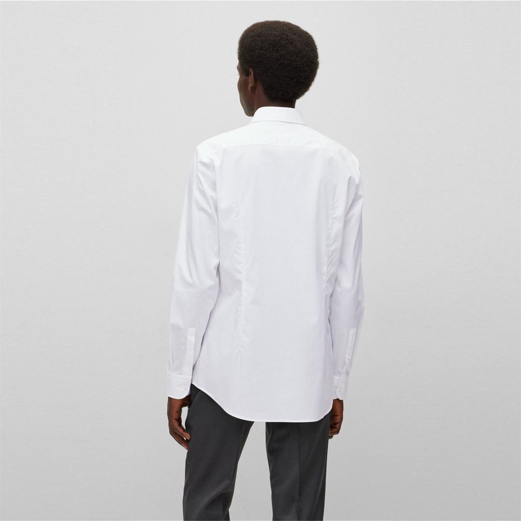 Boss Regular Fit Collared Neck Long Sleeve Oxford Shirt