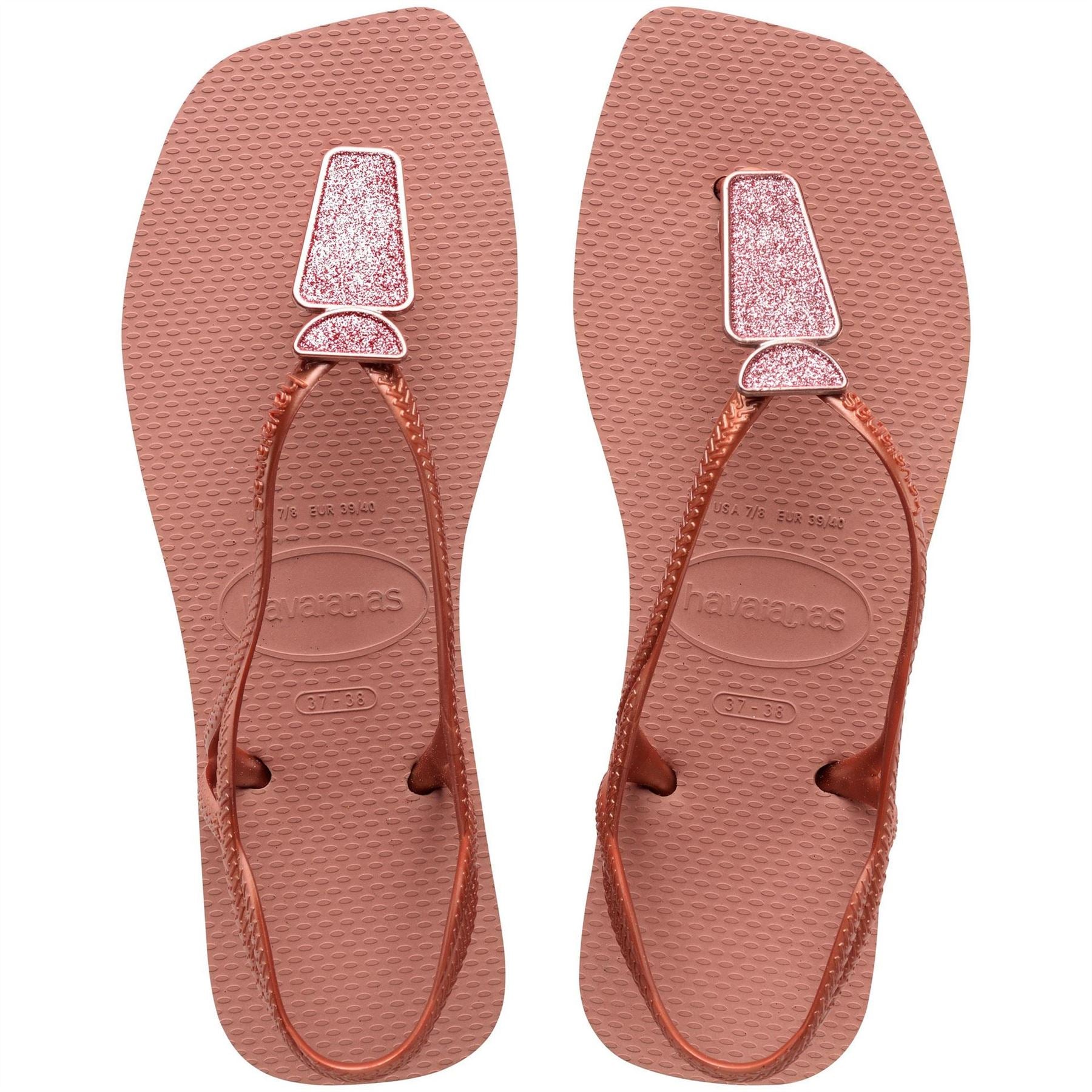Havaianas Womens Hav. Luna Squared Chic Crocus Rose Flip Flops