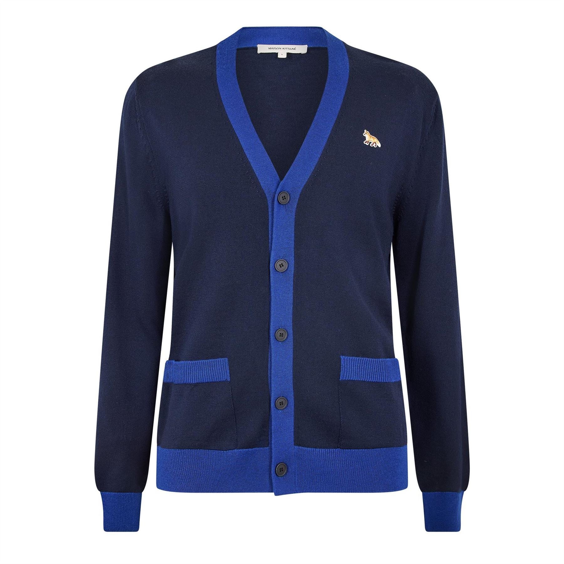Maison Kitsune Fox Patch Regular Cardigan
