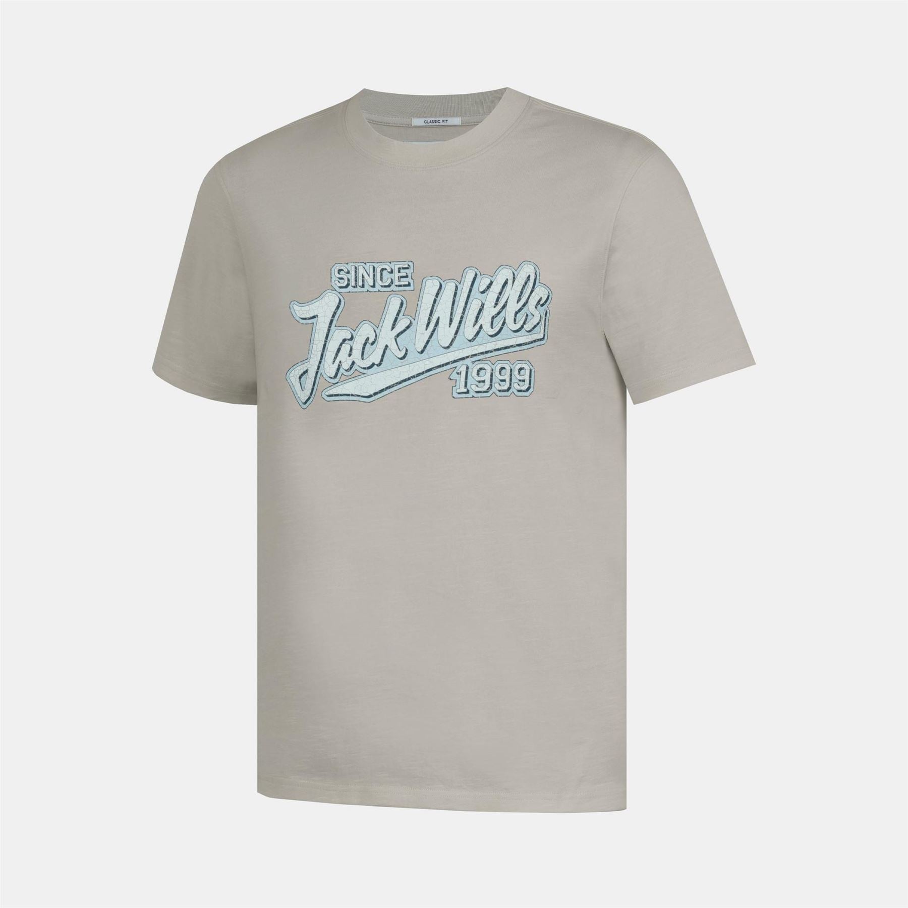 Jack Wills Retro Graphic Cotton Short Sleeve Crew Neck T-Shirt