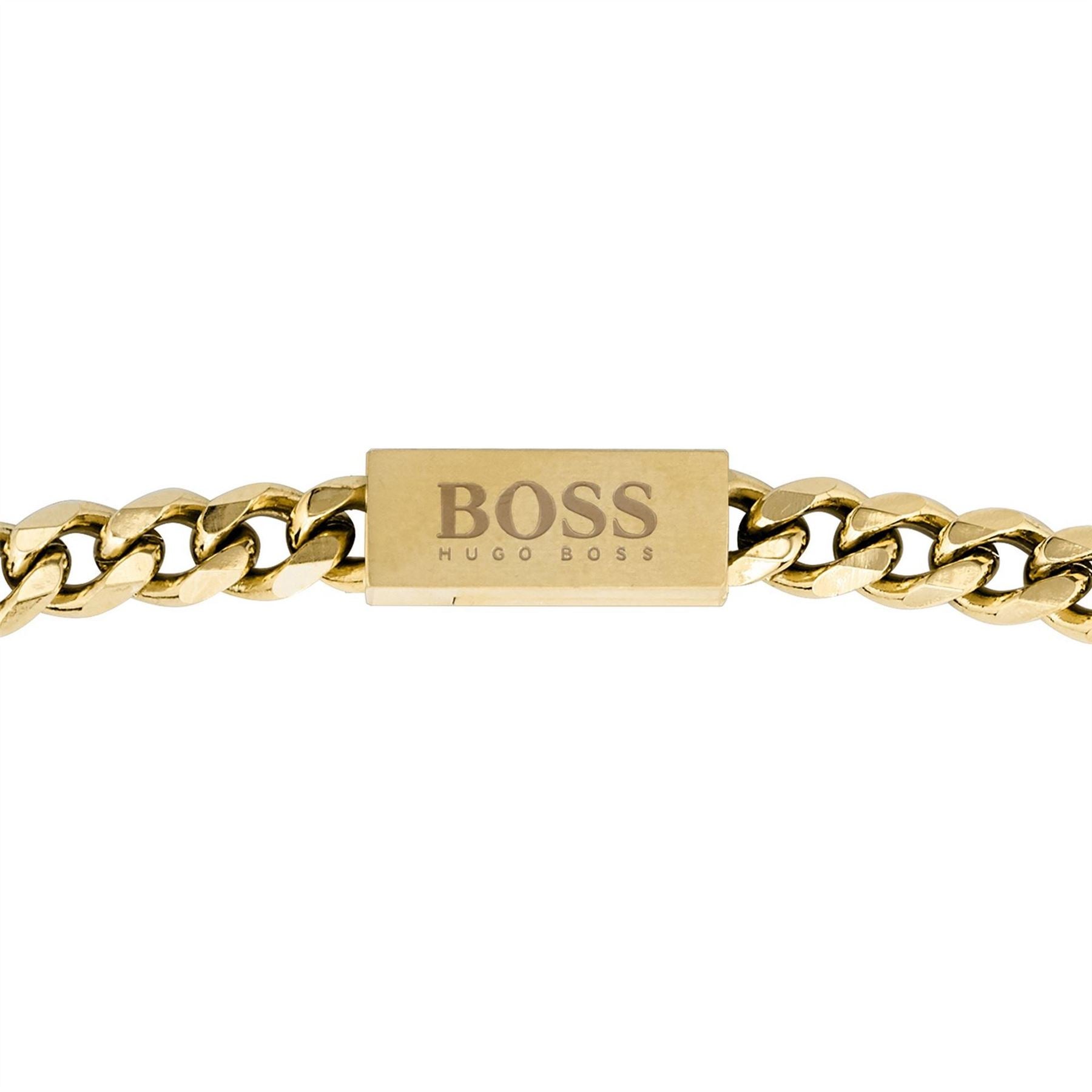 Boss Chain Gold Metallic Magnetic Closure Necklace