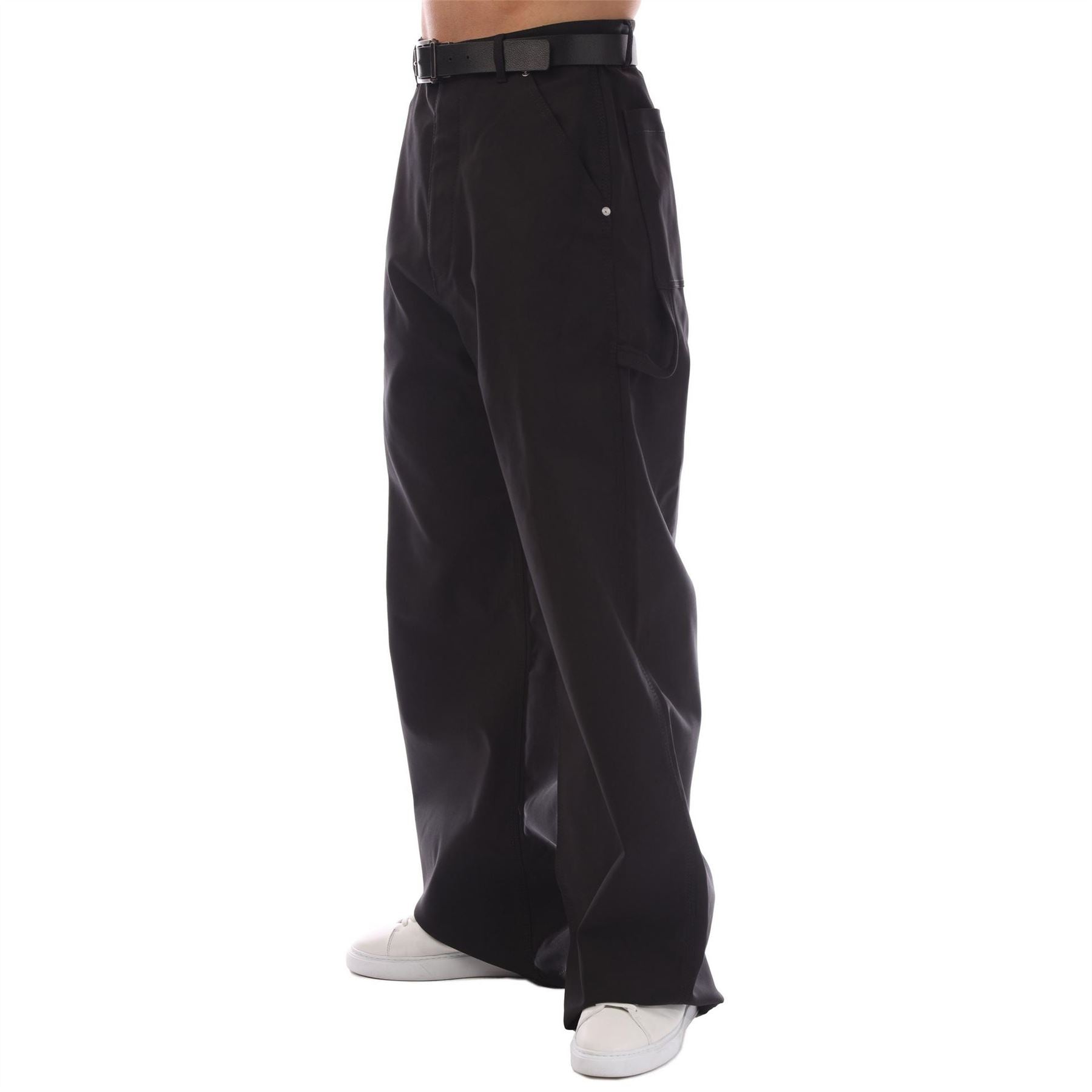 Off White Cot Over Carpenter Flared Cargo Pants