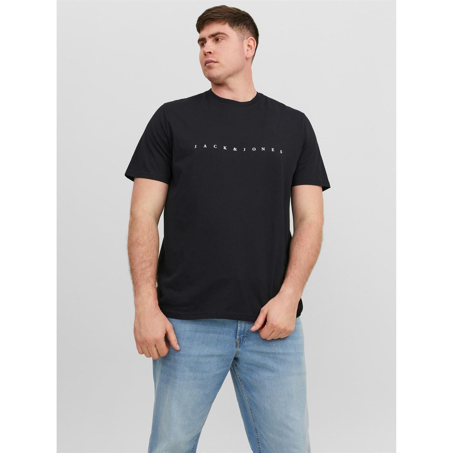 Jack and Jones Mens Star T-Shirt Plus Size